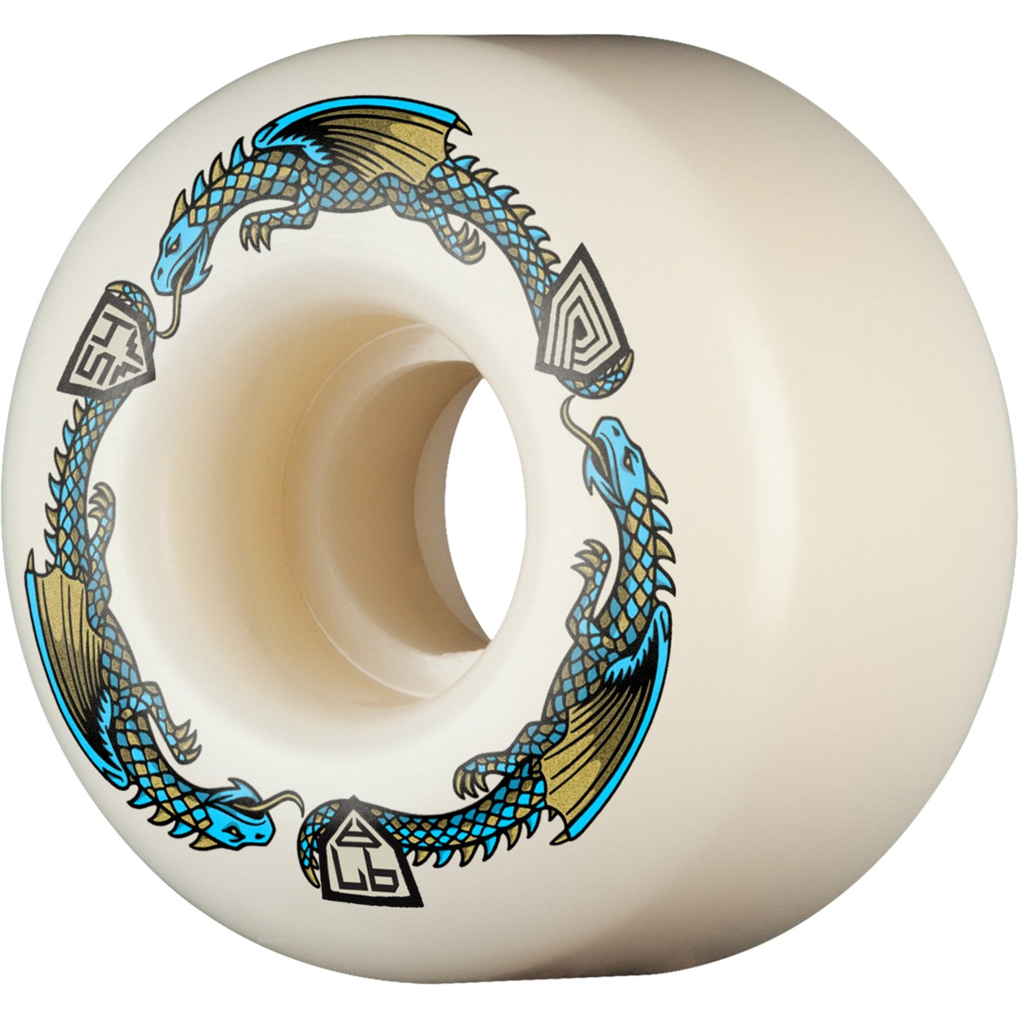 Powell Peralta Dragons 97A V4 Symmetrical Shape Medium 54mm x 34mm Skateboard Wheels