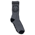 Spitfire Bighead Charcoal/Black Crew Sock