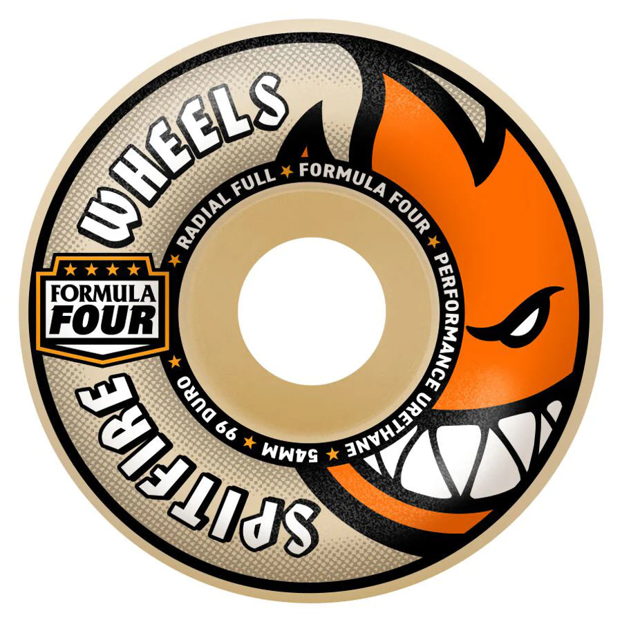 Spitfire F4 (Formula Four) Radial Full Natural Skateboard Wheels