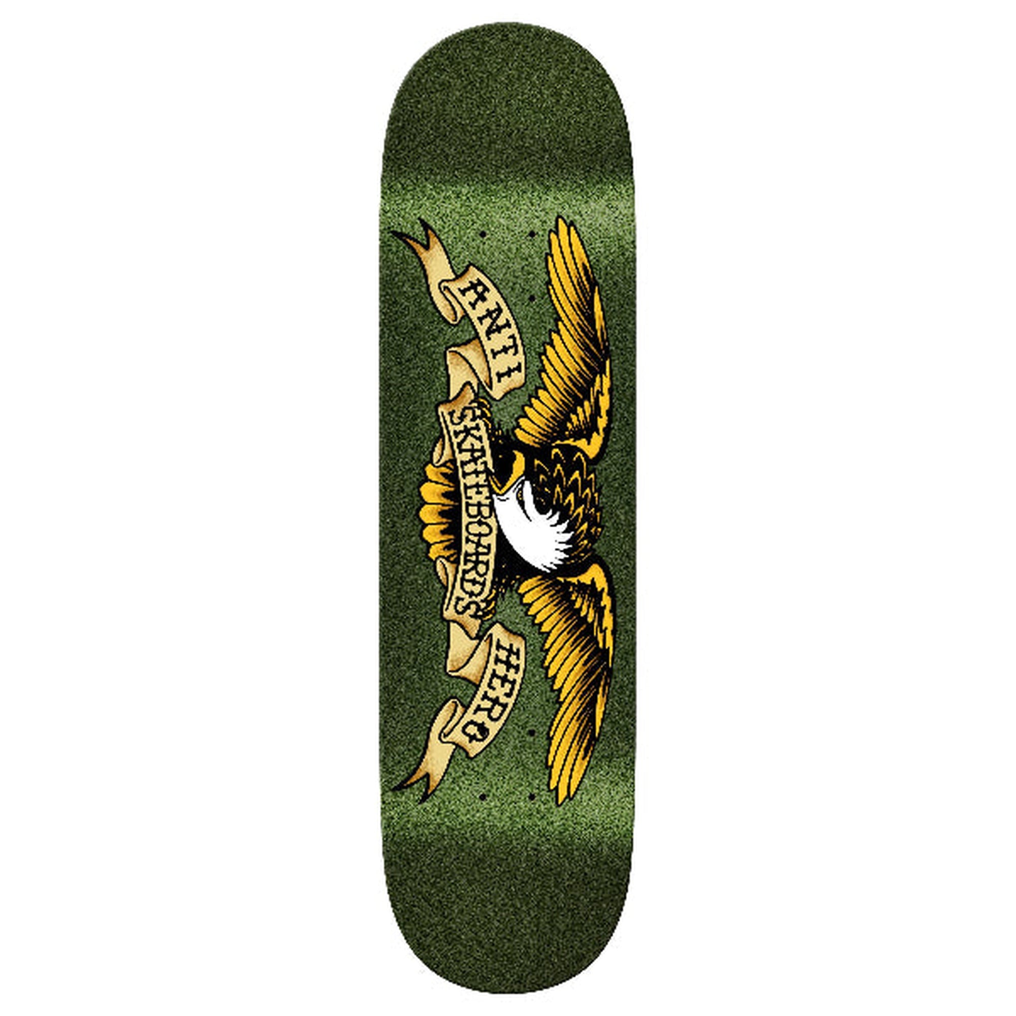 Antihero Easy Rider Classic Eagle 8.38" x 32.25" Green Glitter Skateboard Deck