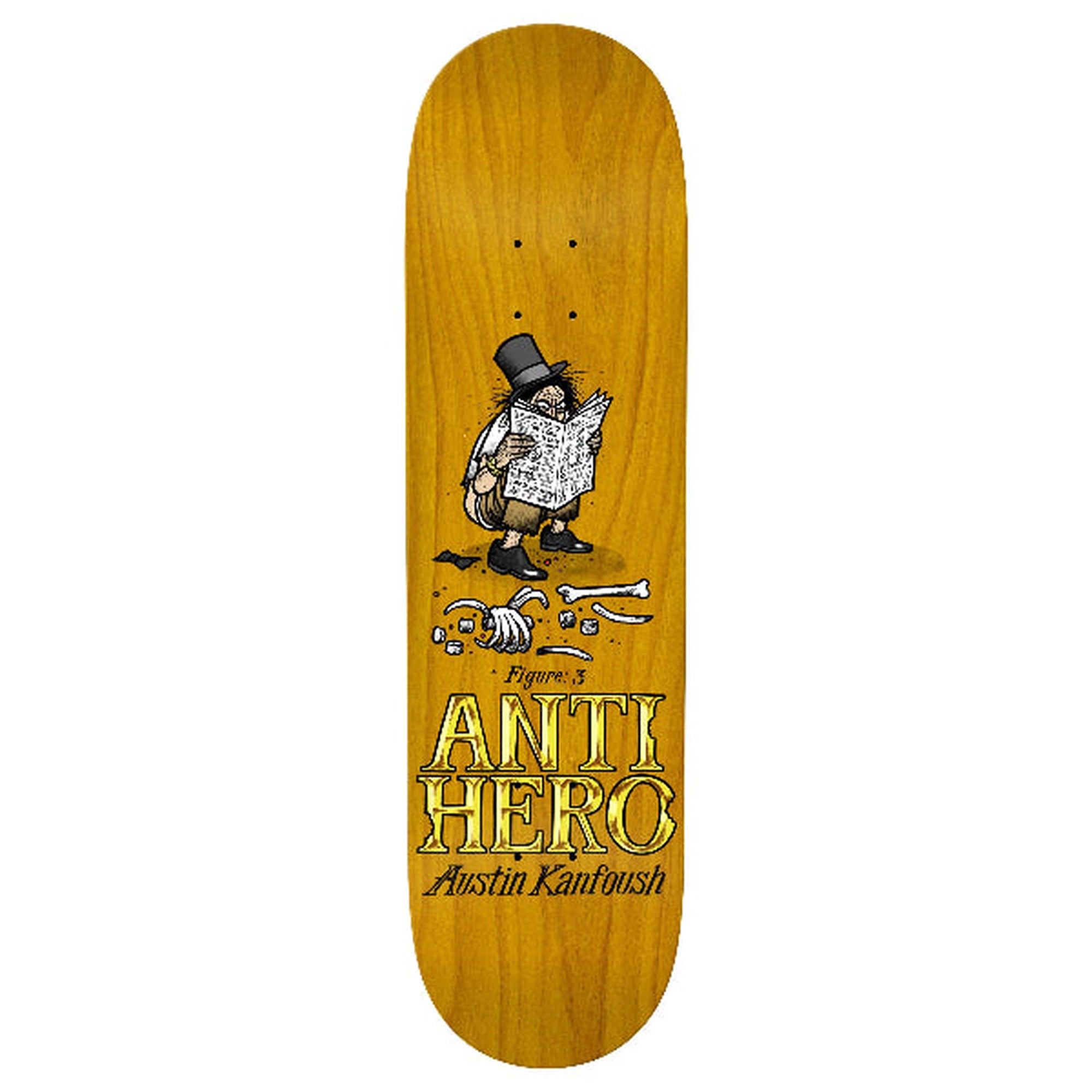 Antihero Austin Kanfoush Eat Rich 8.25" x 32" Green Skateboard Deck