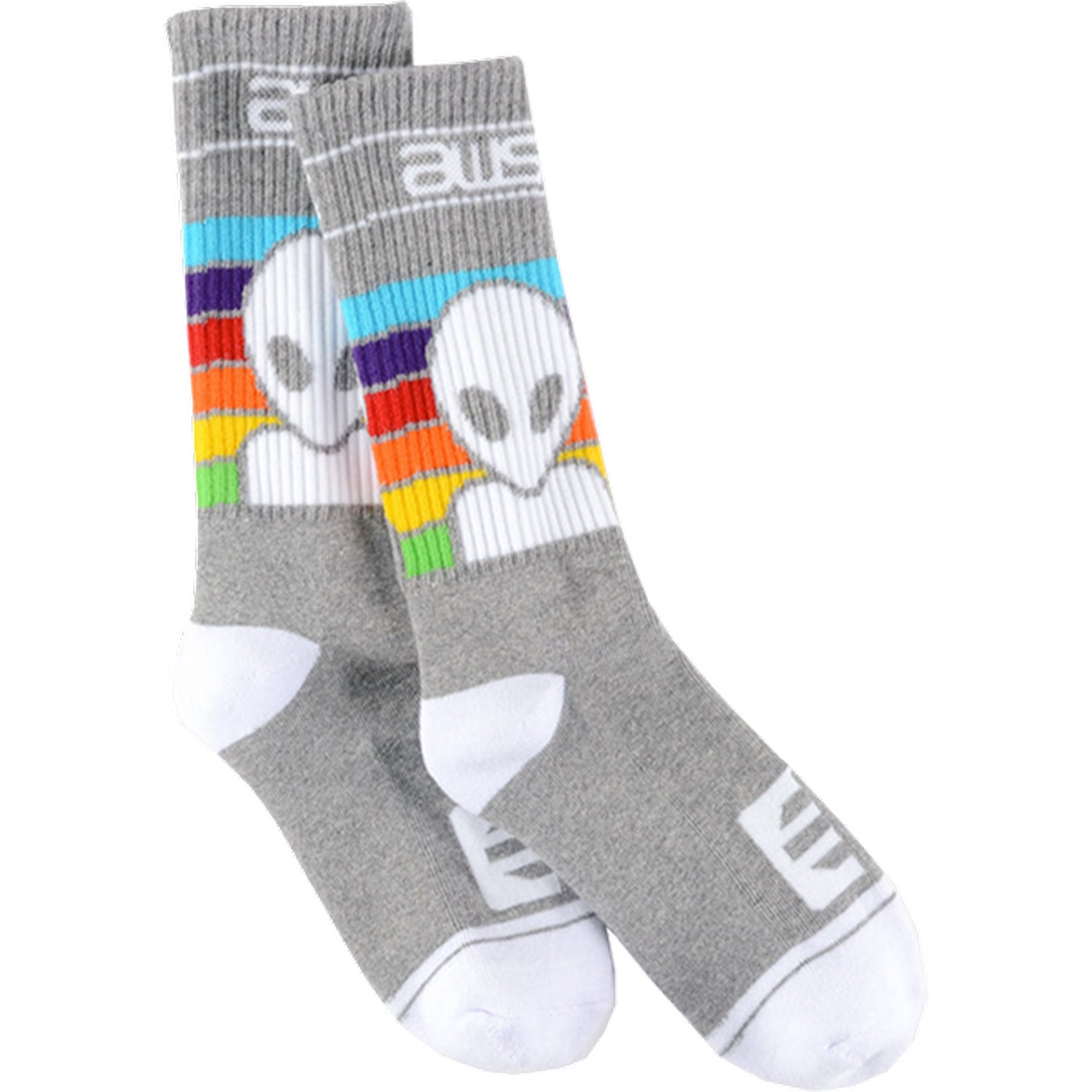 Alien Workshop Spectrum Heather Grey Crew Socks