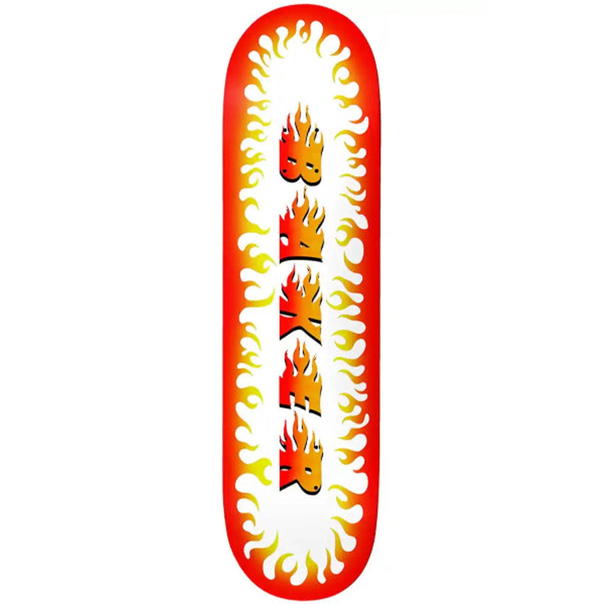 Baker Casper Flame Blanca 8.125" x 31.75" White Skateboard Deck