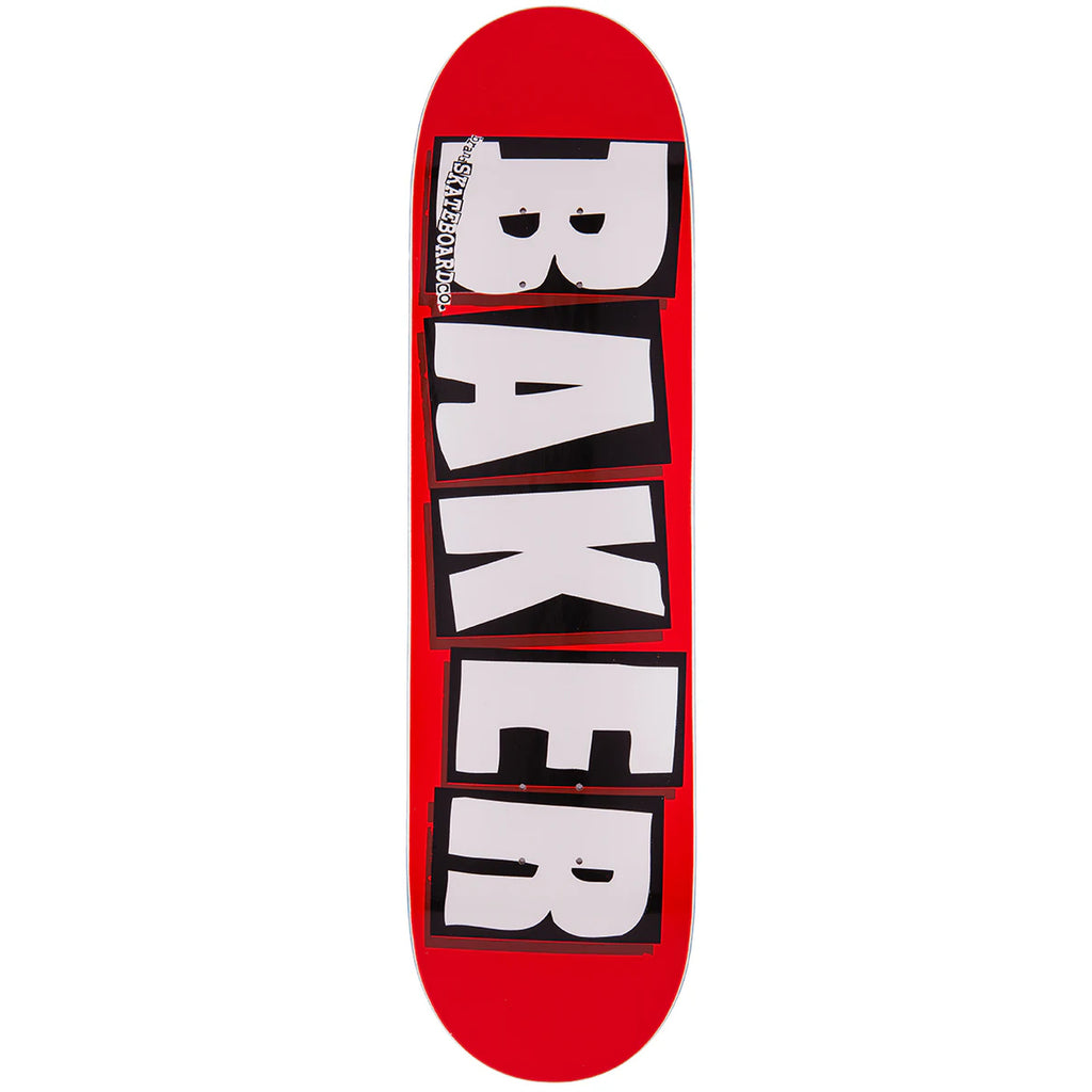 Baker Logo 8.25" x 31.875" Red Complete Shop Built Skateboard Deck