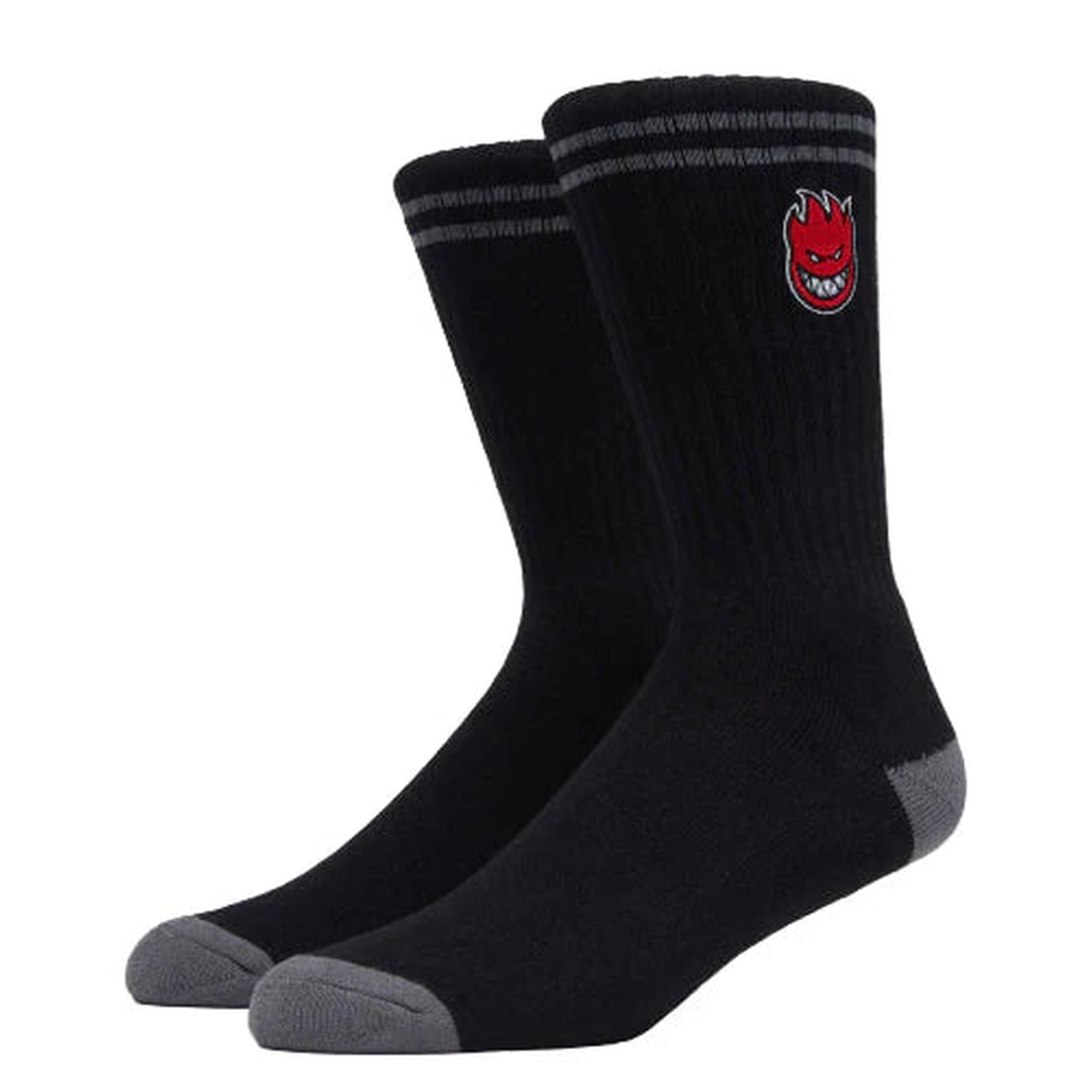 Spitfire Bighead Fill Black Crew Socks