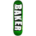 Baker Brand Logo B² Veneer Shape 8.25" x 32" Squared Nose & Tail Green Skateboard Deck