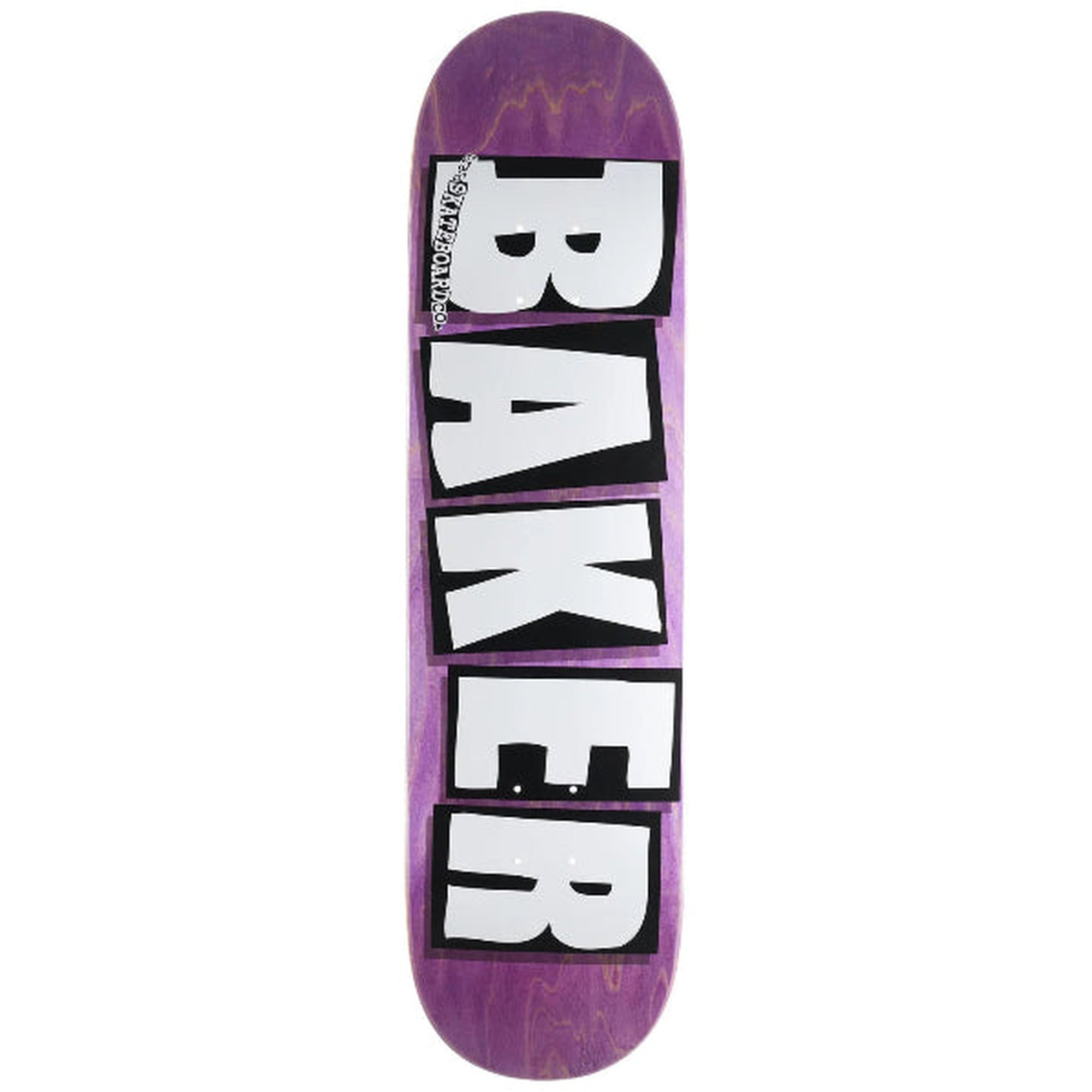 Baker Brand Logo B² Shape 8.5" x 32.25" Purple Skateboard Deck