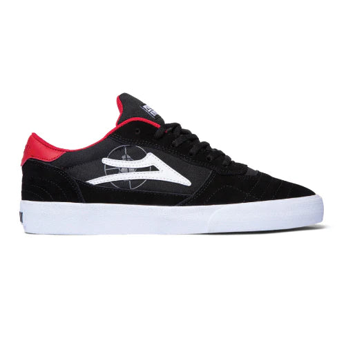 Lakai X Public Enemy Cambridge Black/White/Red Skateboard Shoe