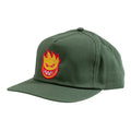Spitfire Bighead Dark Green / Red / Gold Snapback Hat