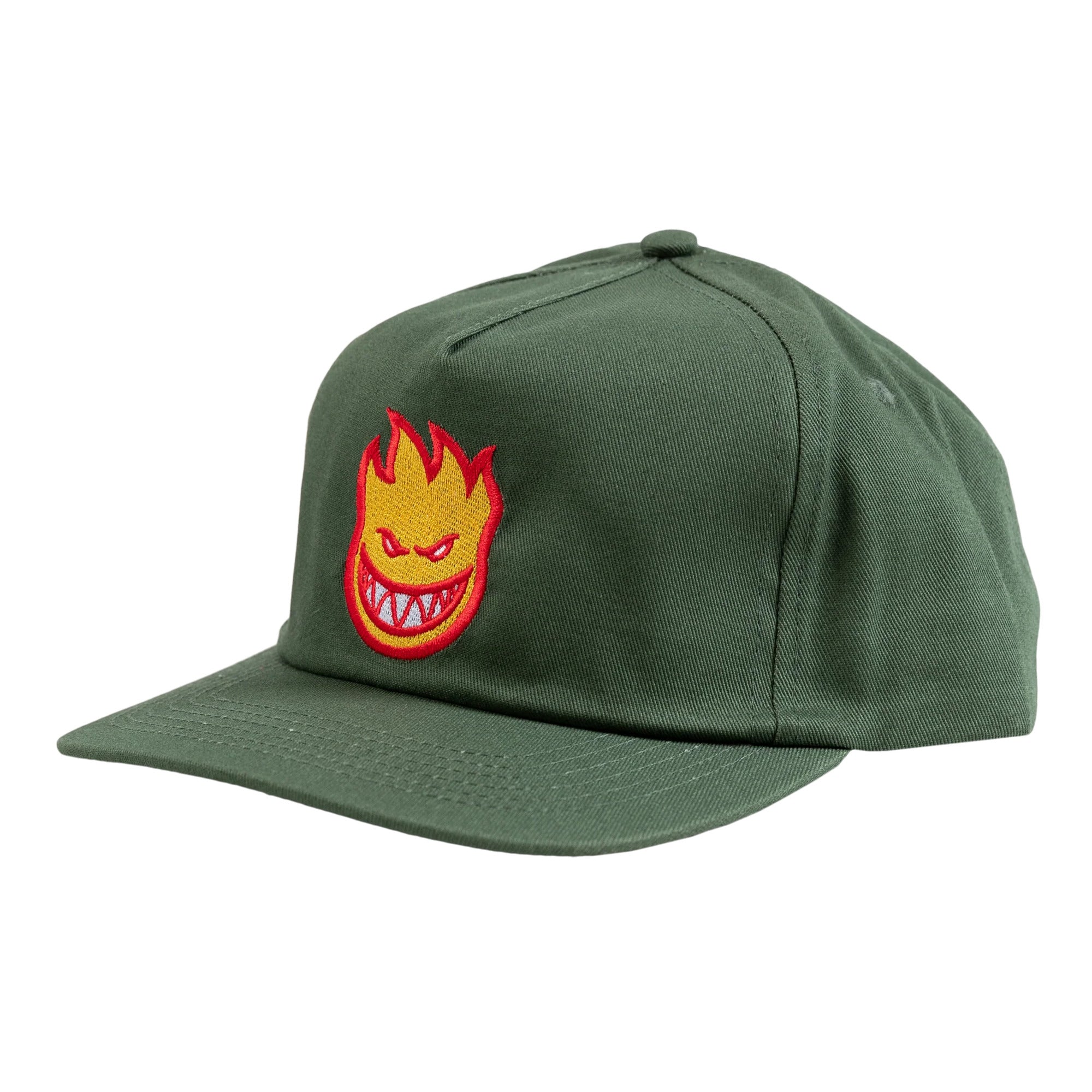 Spitfire Bighead Dark Green / Red / Gold Snapback Hat