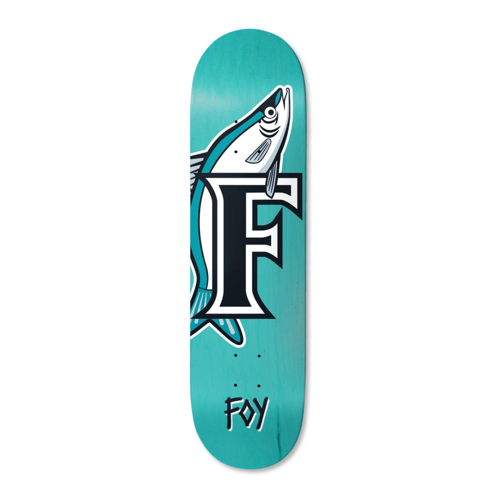 Deathwish Jamie Foy Slot Deck 8.25” x 31.5” Teal Skateboard Deck