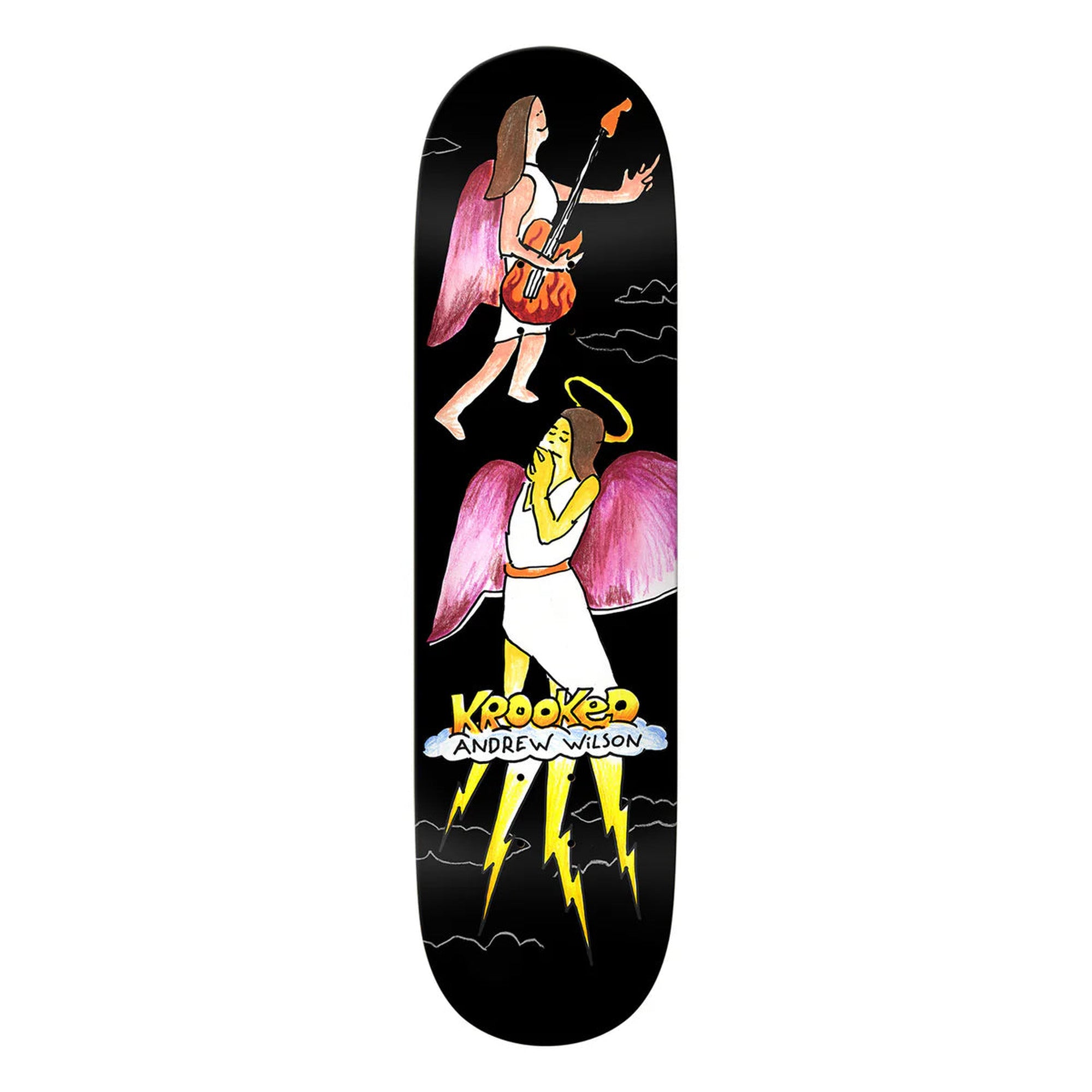 Krooked Andrew Wilson Angel 8.25" x 31.5" Skateboard Deck