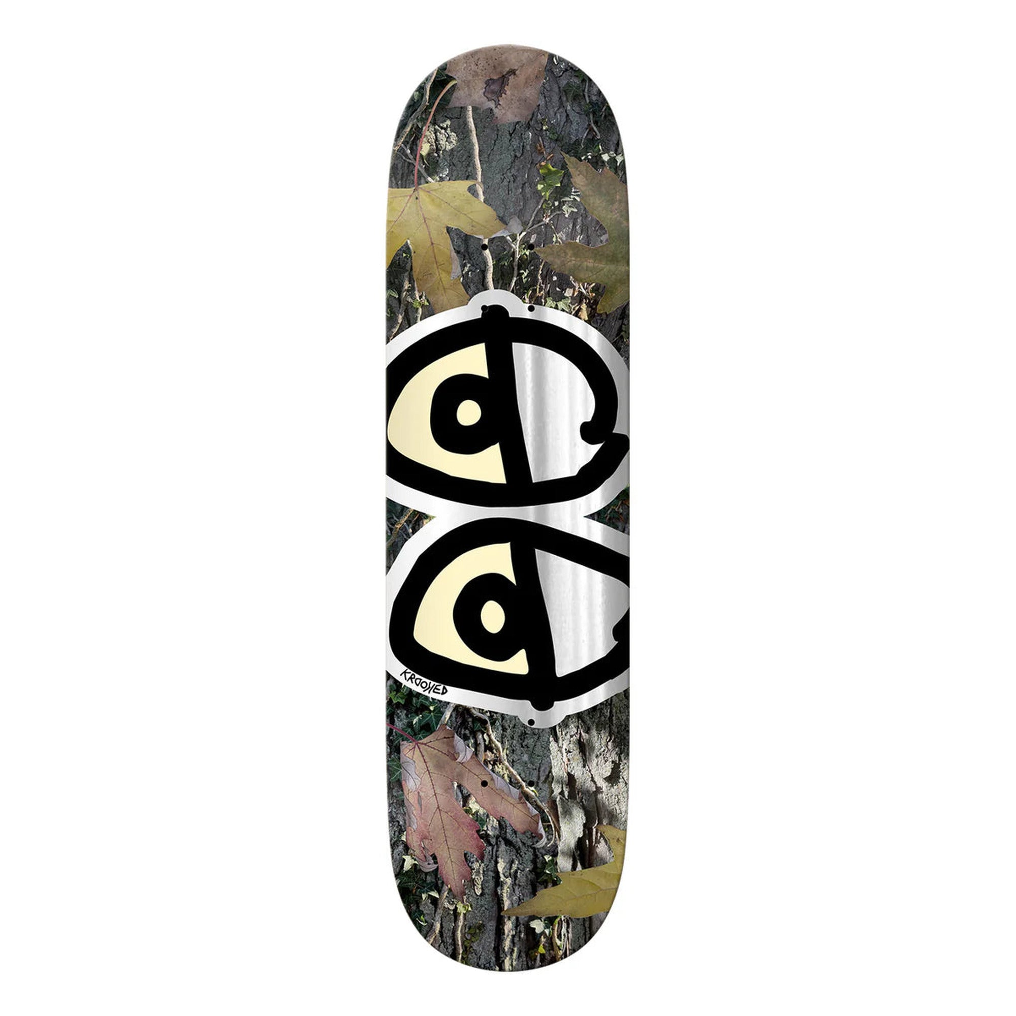 Krooked Team Eyes Camo 8.5" x 31.85" Skateboard Deck