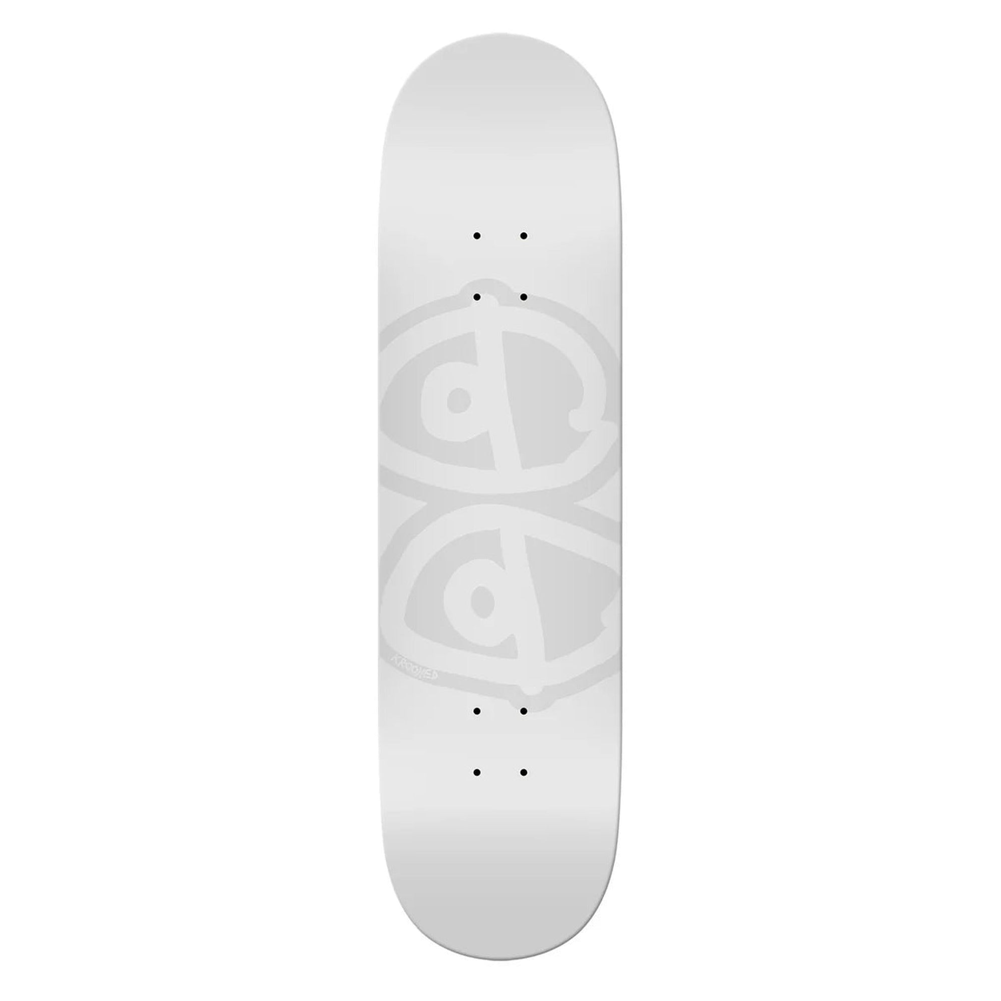 Krooked Team Eyes 8.06" x 31.8" White Skateboard Deck