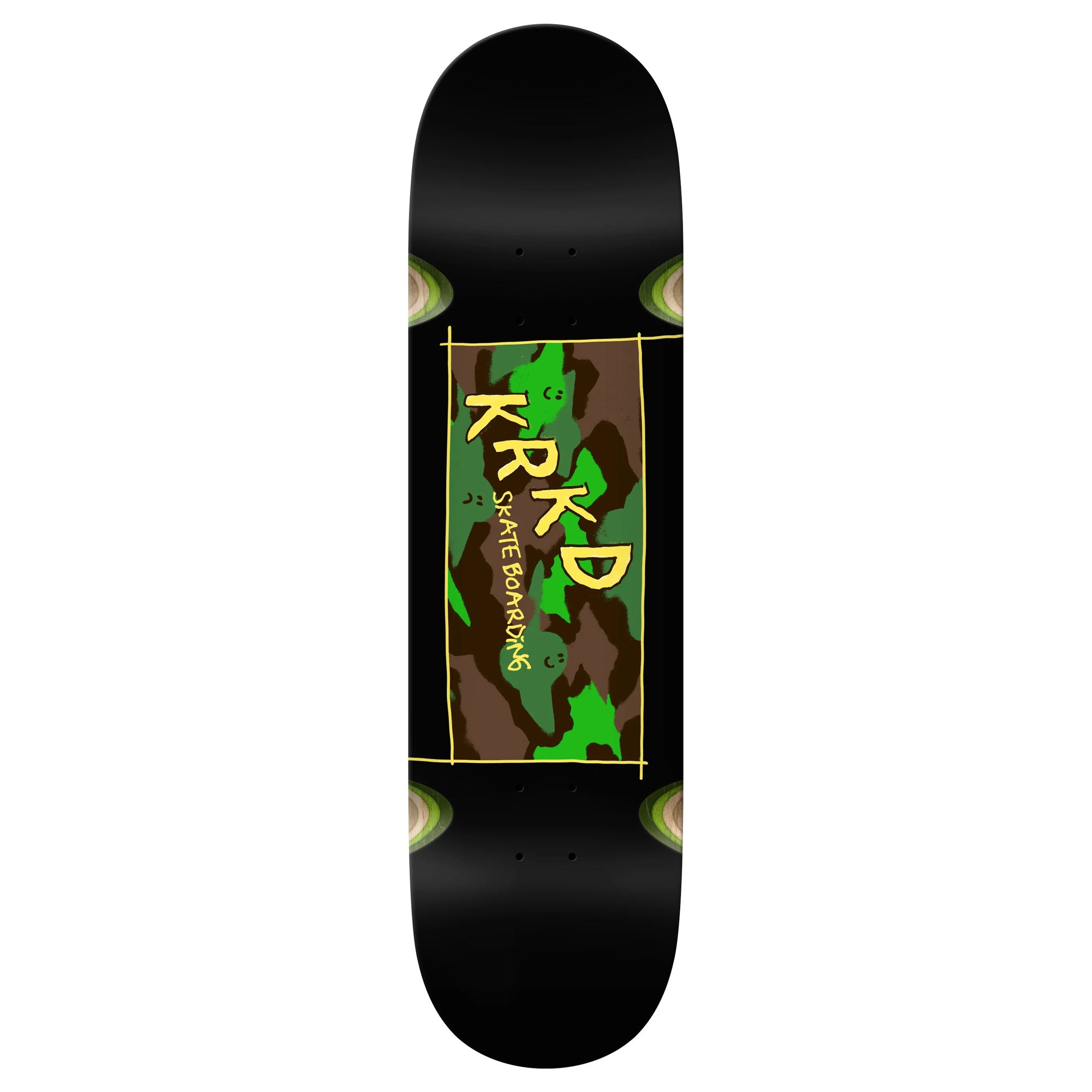 Krooked Team Kamo Wheel Wells Black 8.25" x 32" Skateboard Deck
