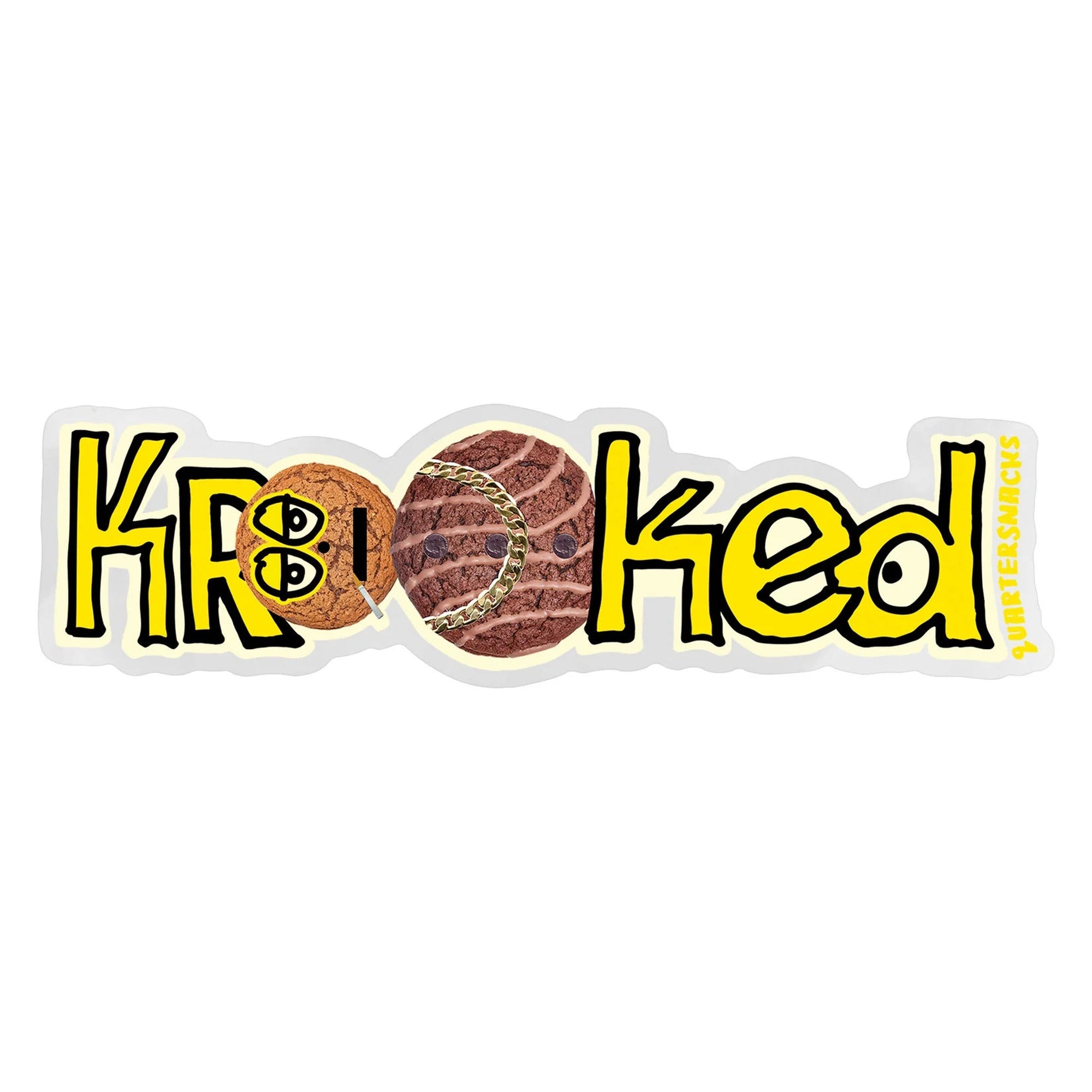 Krooked x Quartersnacks Snackman 6" Sticker