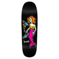 Krooked Mermaid Hand Screened 9.25" x 31.85" Black Skateboard Deck