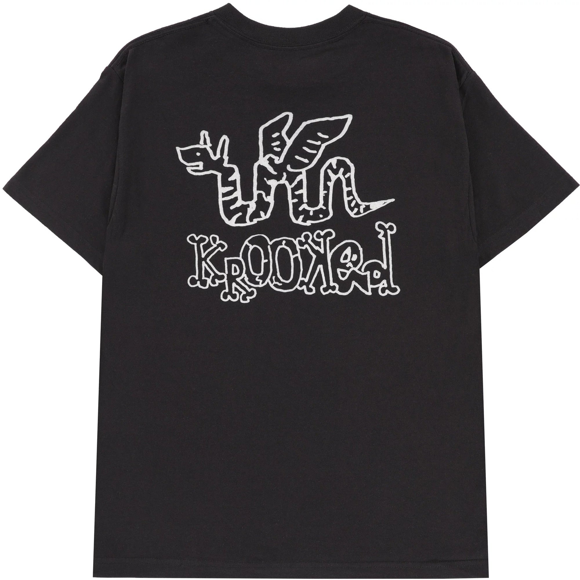 Krooked Skateboards No Monster Black Tee