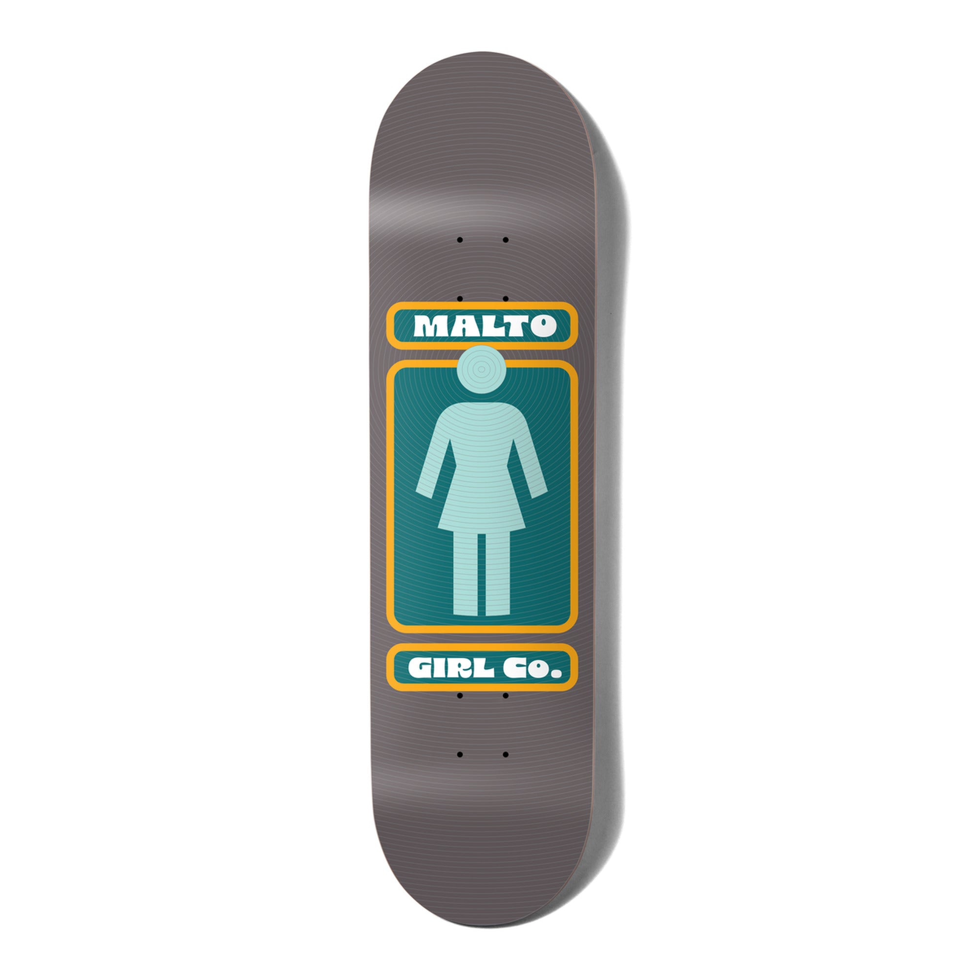 Girl Malto Hypno 8.25" X 31.875" Gray Skateboard Deck