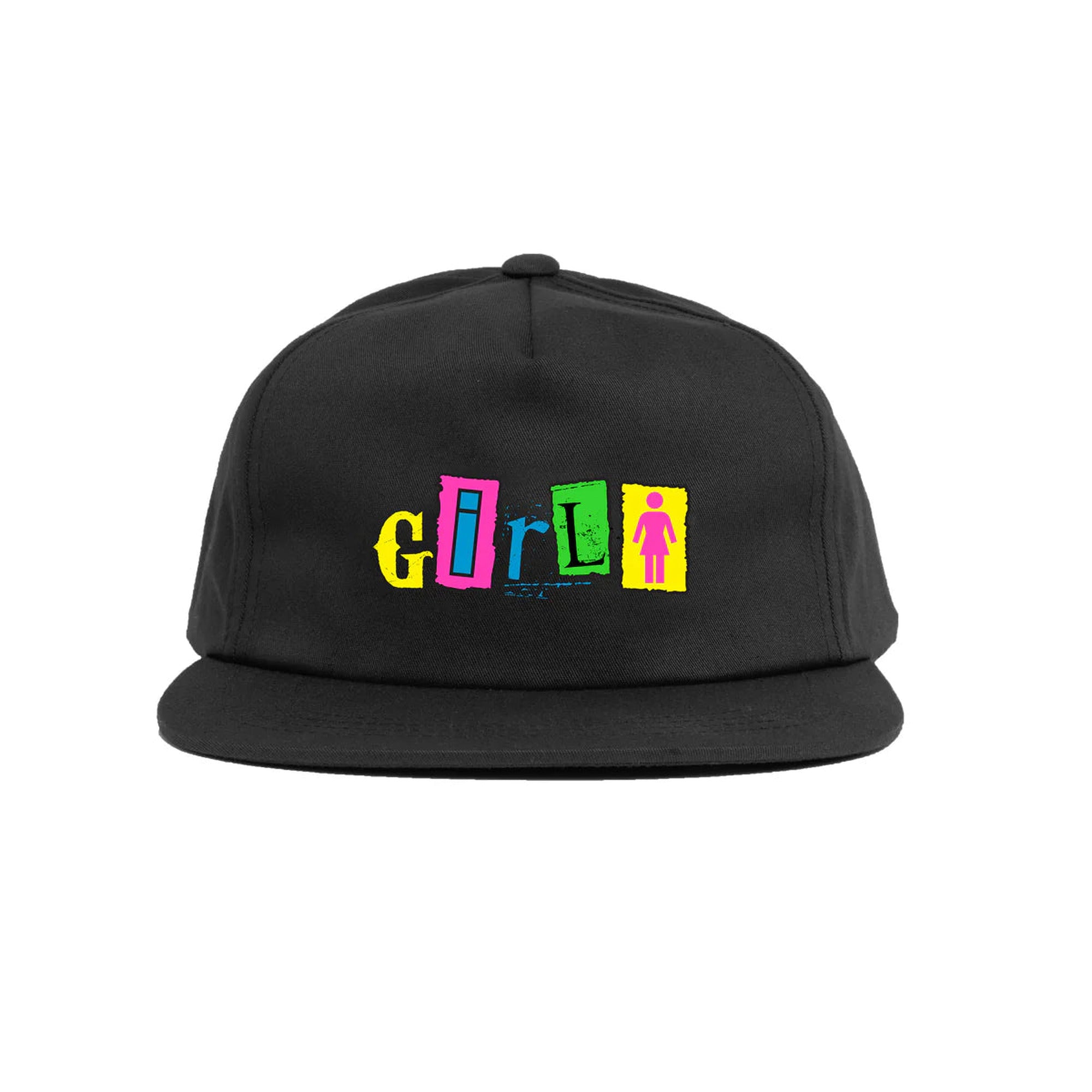 Girl Out To Lunch 5 Panel Black Hat