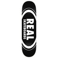 Real Team Classic Oval 8.25" x 32" Black Skateboard Deck