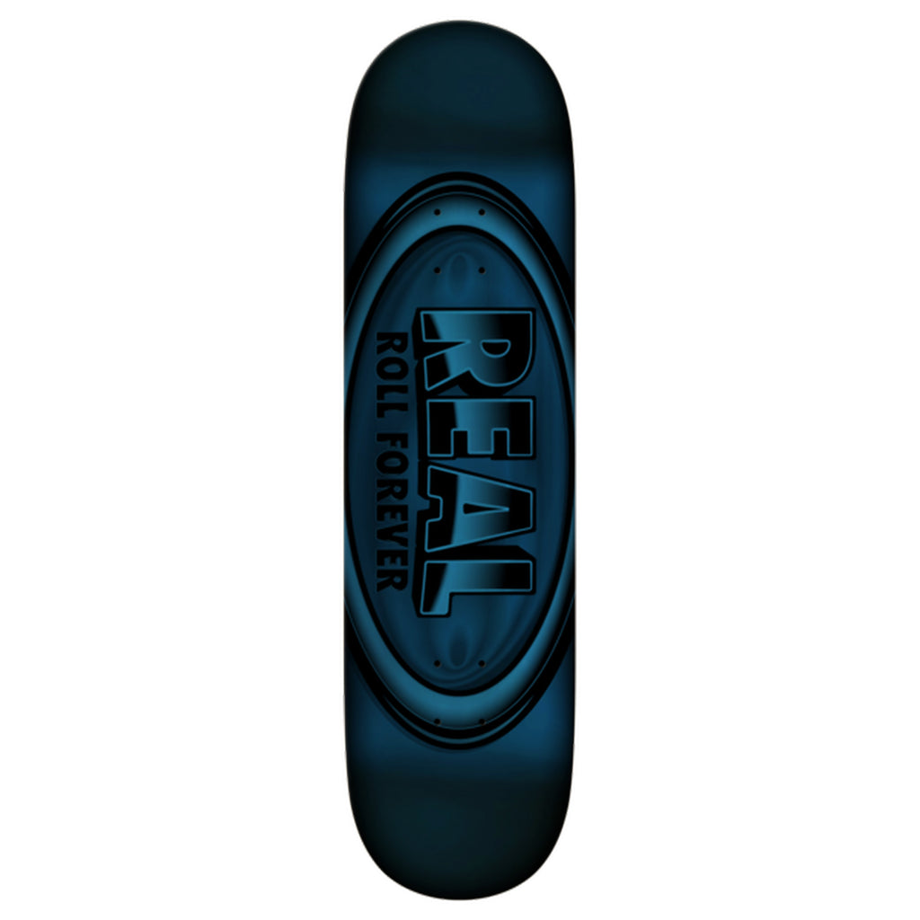 Real DBX 8.5" x 31.85" Oval Blue Foil Skateboard Deck