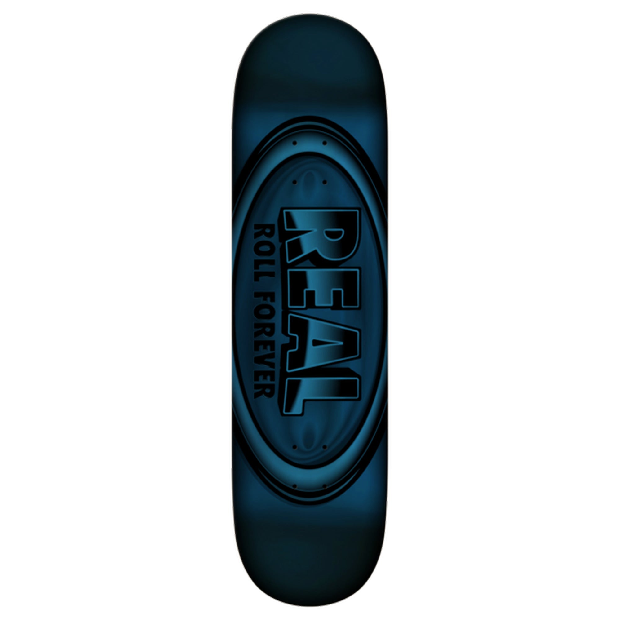 Real DBX 8.5" x 31.85" Oval Blue Foil Skateboard Deck