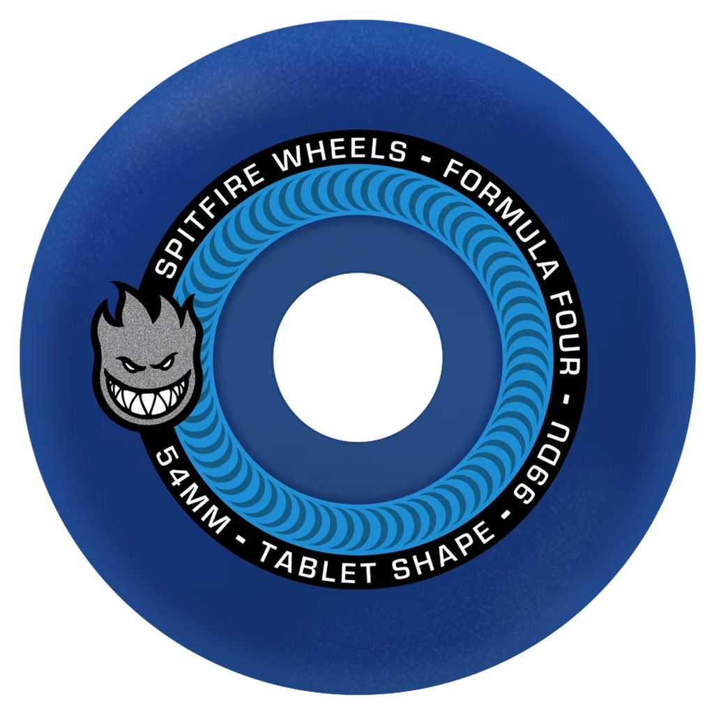 Spitfire F4 (Formula Four) 54mm 99du Tablets Blue Skateboard Wheels
