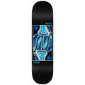 Real Nicole Queen Of Hearts Twin Nose 8.25" x 31.9" Black Skateboard Deck