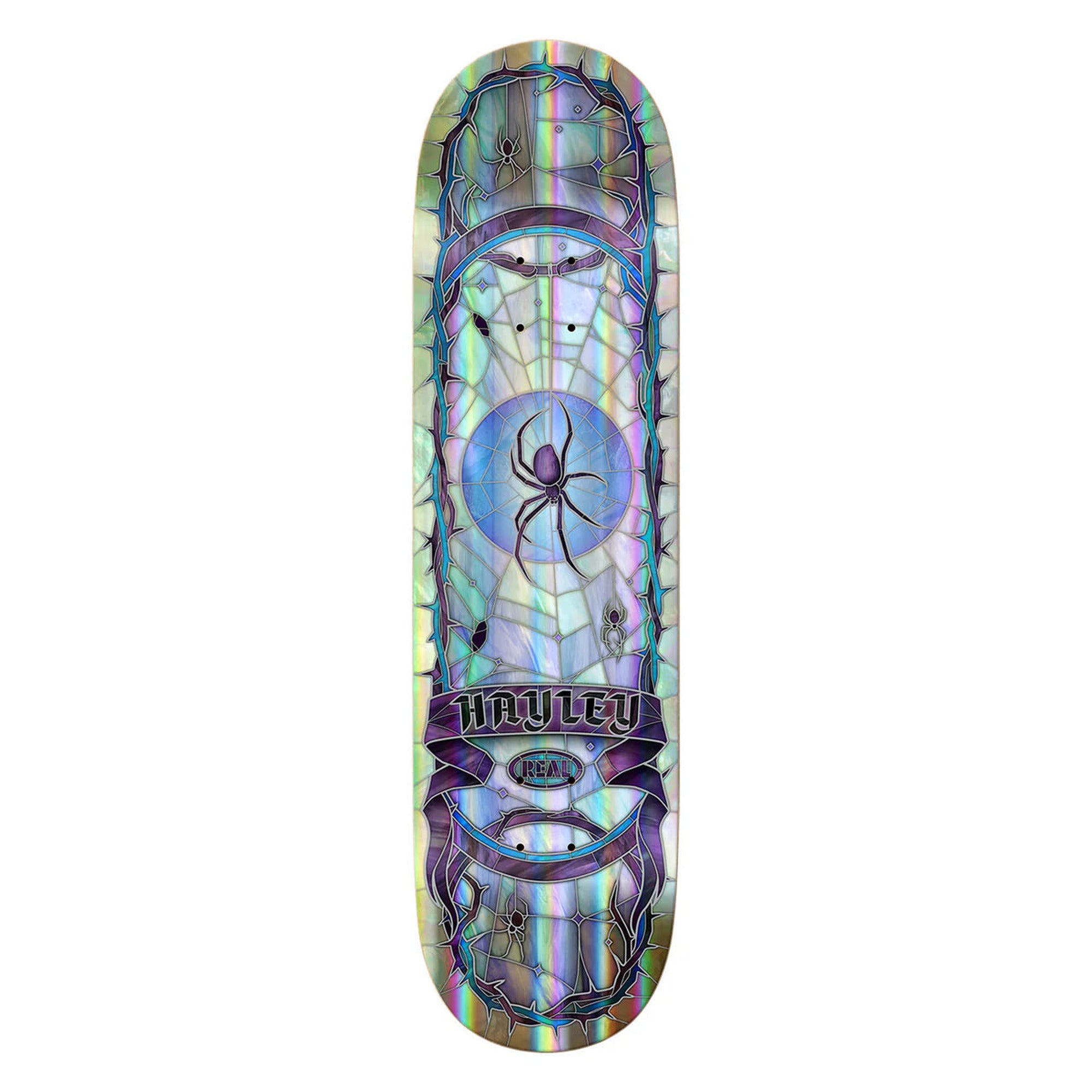 Real Hayley Wilson Rainbow Hologram Cathedral 8.25” x 32” Skateboard Deck