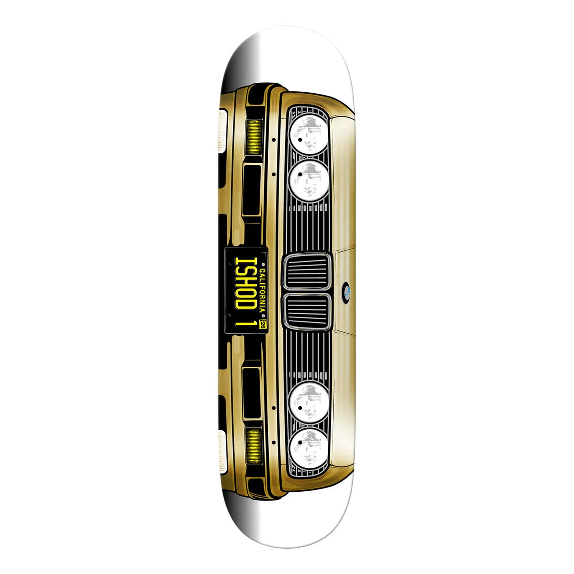 Real Ishod Wair Grille LTD Gold Foil True Fit 8.25" x 31.5" White Skateboard Deck