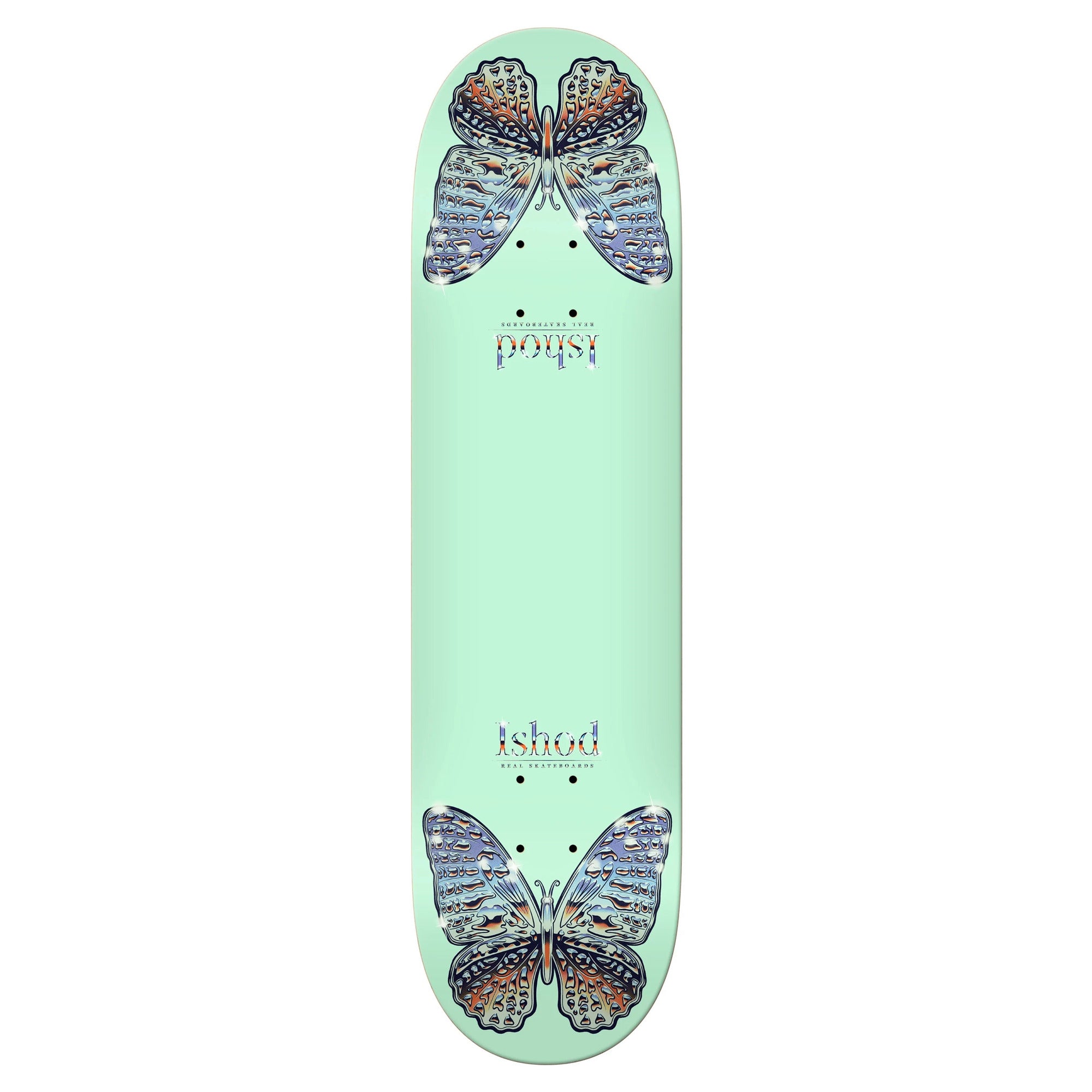 Real Ishod Wair Mariposa Chrome Twin Tail 8.5" x 32.2" Mint Skateboard Deck
