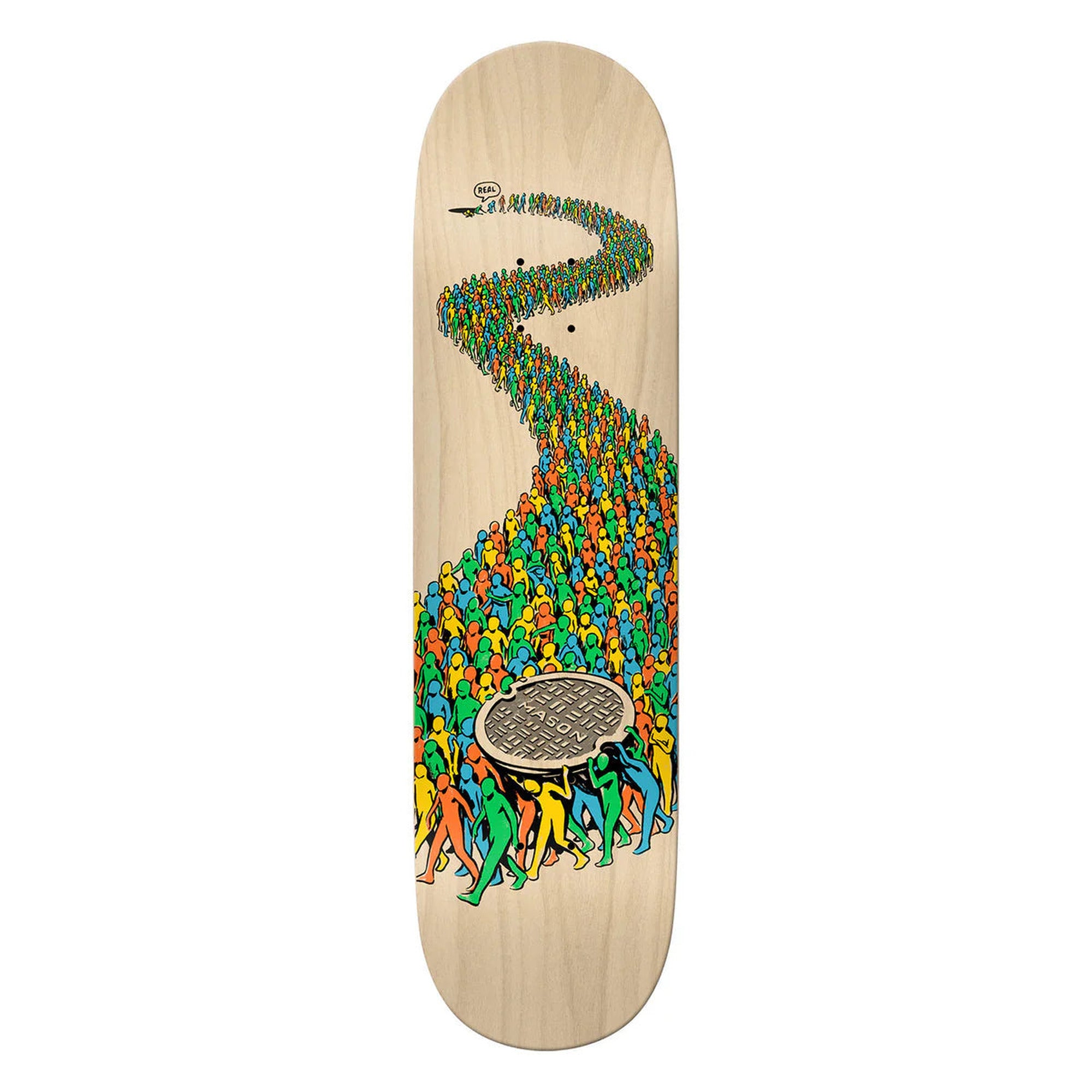 Real Silva Population 8.25" x 31.5" True Fit Beige Skateboard Deck