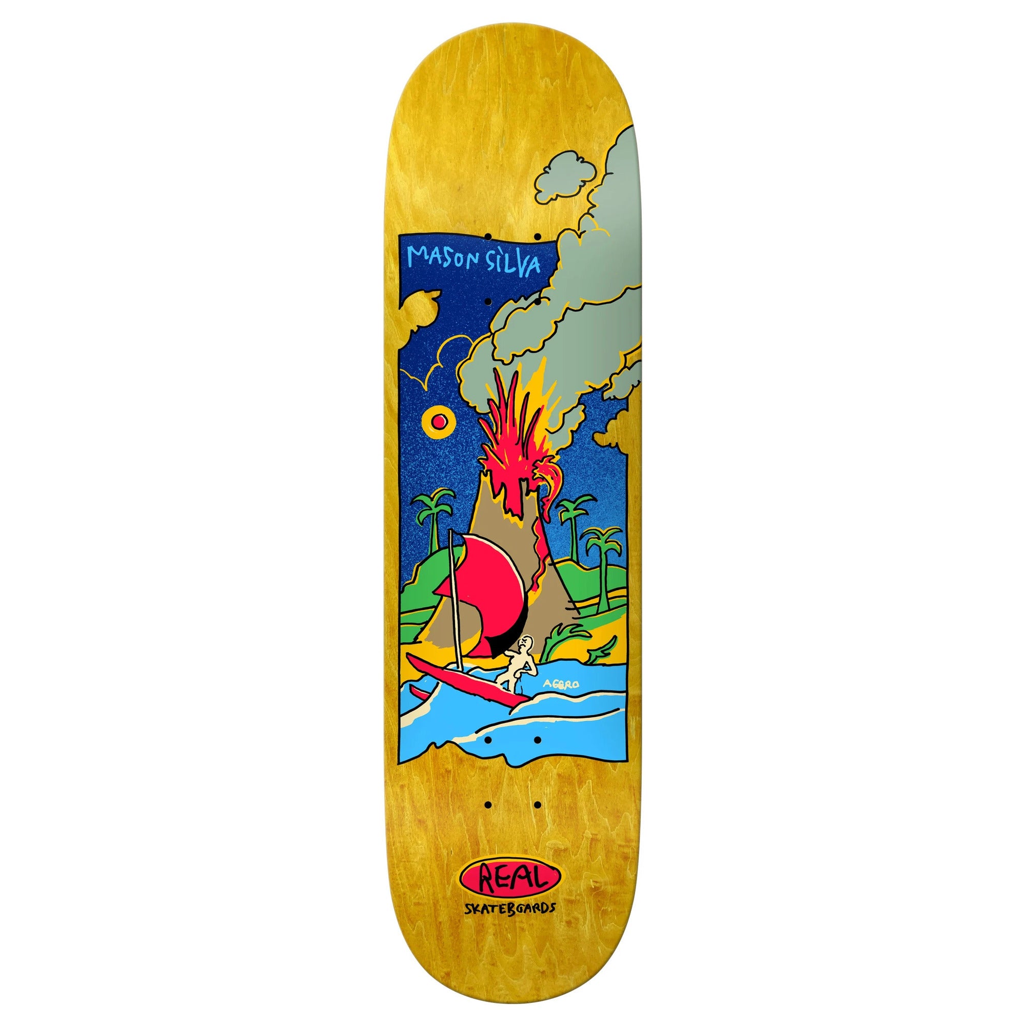 Real Mason Volcano True Fit 8.38" x 31.75" Skateboard Deck