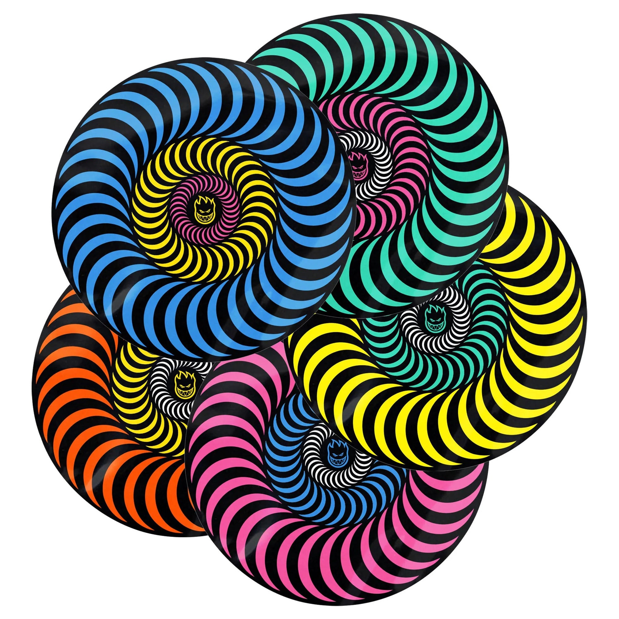 Spitfire Tri-Color Swirl Multi Color 5.5" Sticker