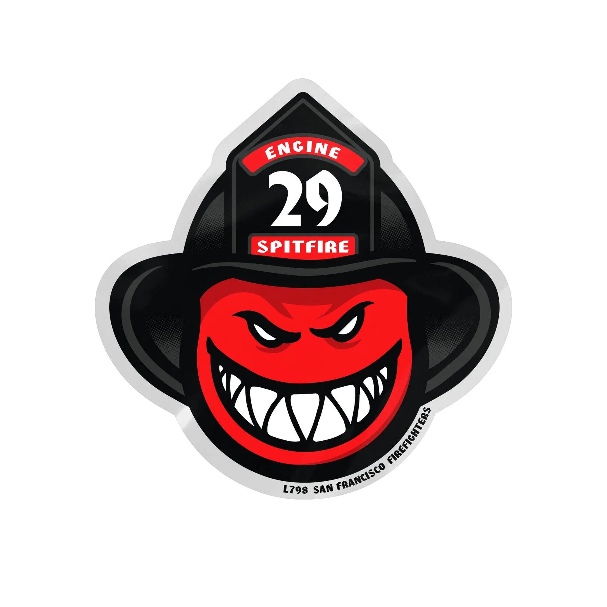 Spitfire x SFFD Engine 29 Bighead 3.5" Sticker