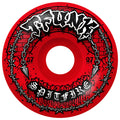 Spitfire F4 (Formula Four) 97DU T-Funk Raw Radial Full Red 57mm Skateboard Wheels