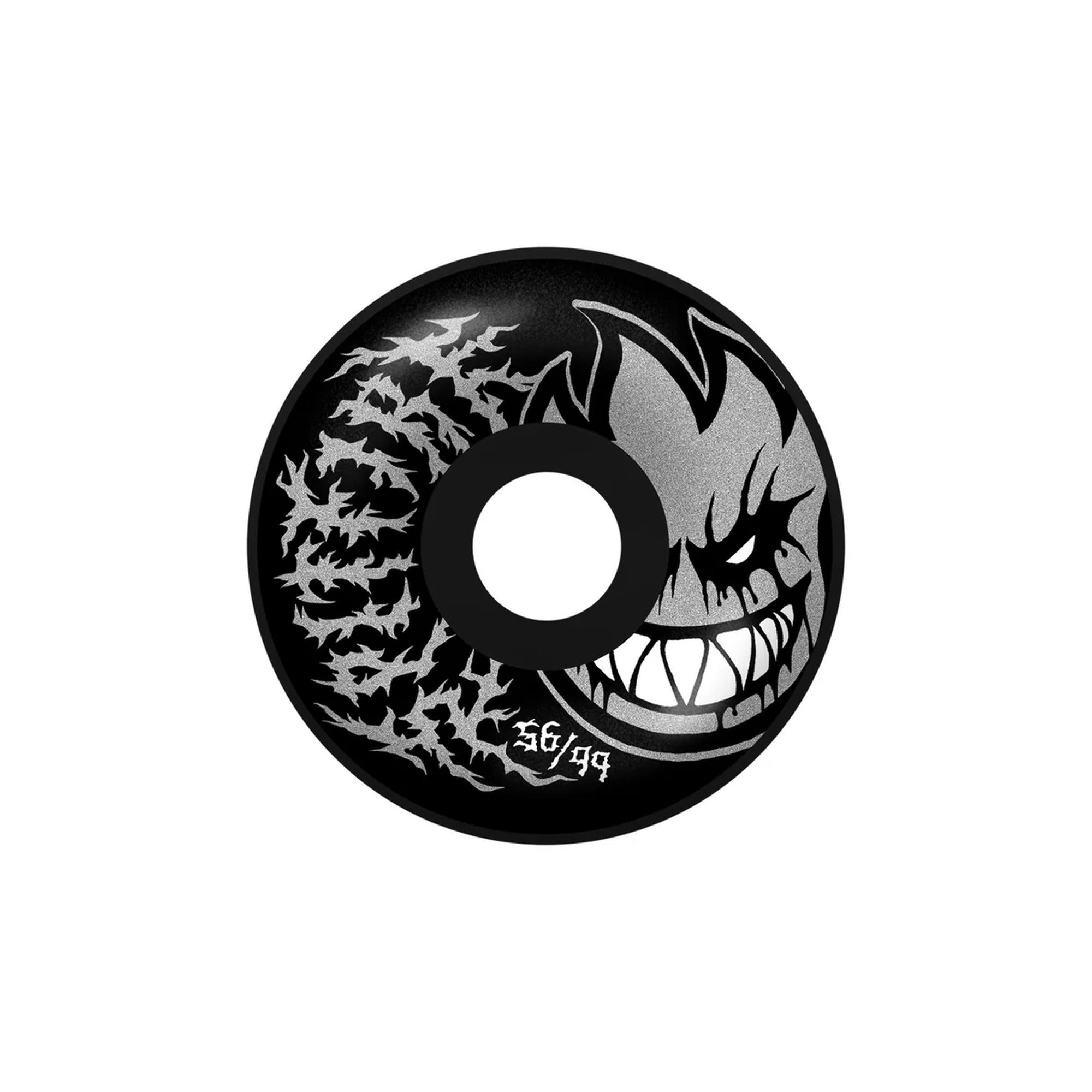 Spitfire F4 (Formula Four) 99DU Deathmask II Radial Full 56mm Black Skateboard Wheels