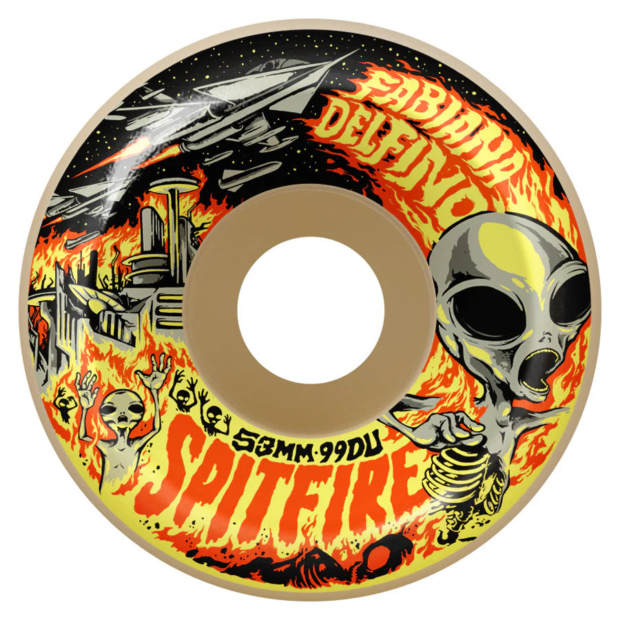 Spitfire F4 (Formula Four) 99DU Fabiana Delfino Invasion Conical Full Skateboard Wheels