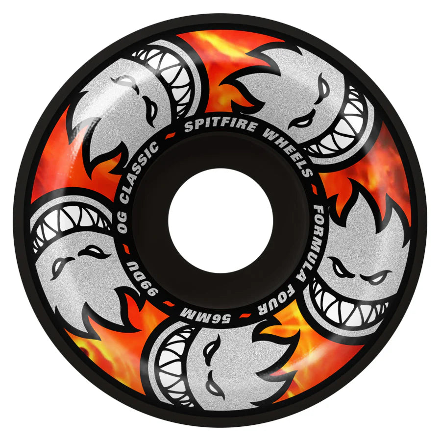 Spitfire F4 (Formula Four) 99DU Multiball OG Classic Black 56MM Skateboard Wheels