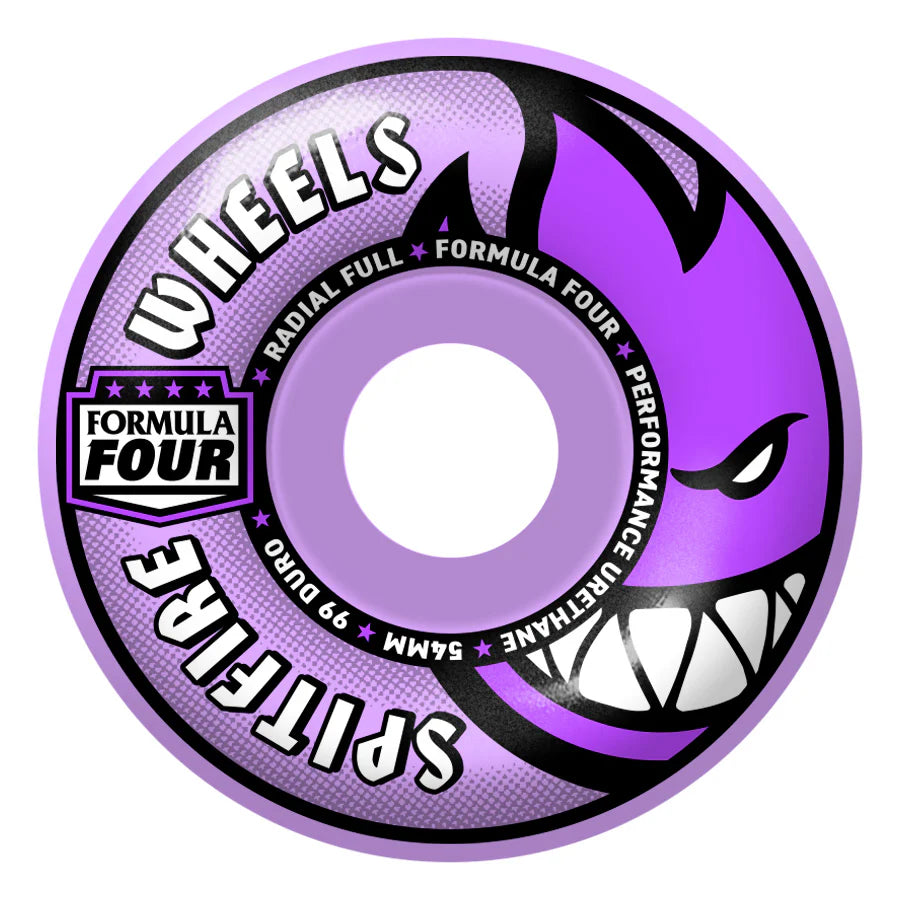 Spitfire F4 (Formula Four) 99DU Radial Full Purple 54mm Skateboard Wheels