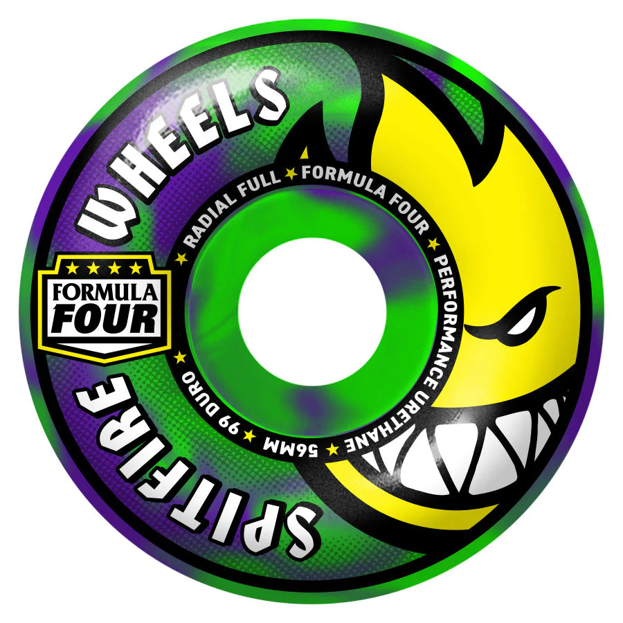 Spitfire F4 (Formula Four) 99DU Radial Full Purple 56mm Skateboard Wheels
