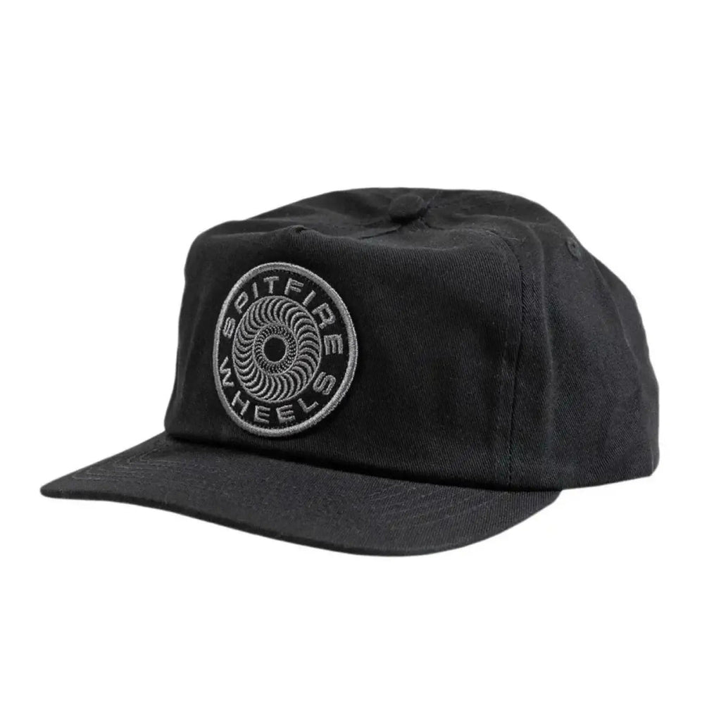 Spitfire Classic '87 Swirl Patch Black / Black Snapback Hat