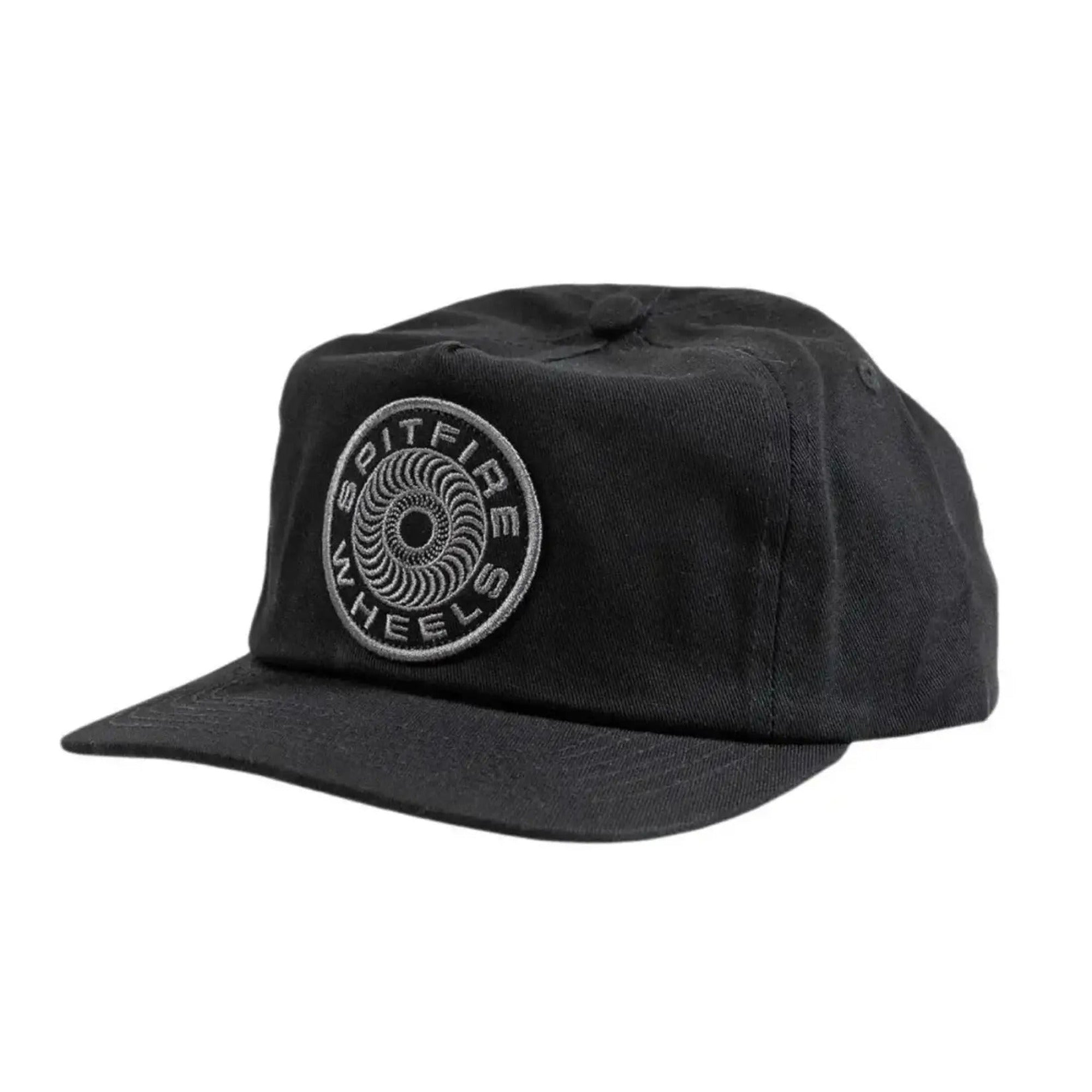 Spitfire Classic '87 Swirl Patch Black / Black Snapback Hat