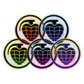 Thunder Neon Fade Circle Grenade Sticker