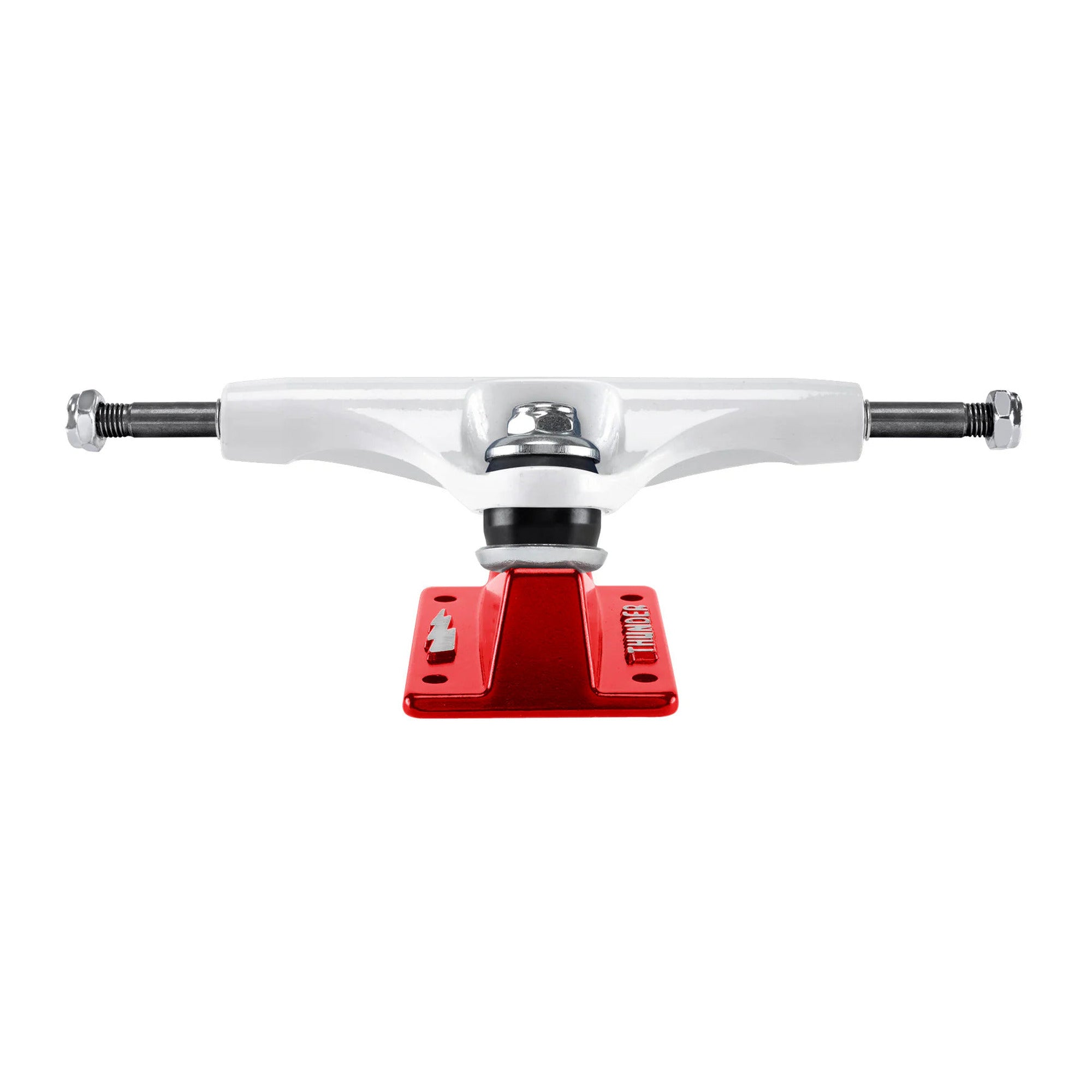 Thunder Flash Hollow Light 148 (8.25") White Red Skateboard Trucks