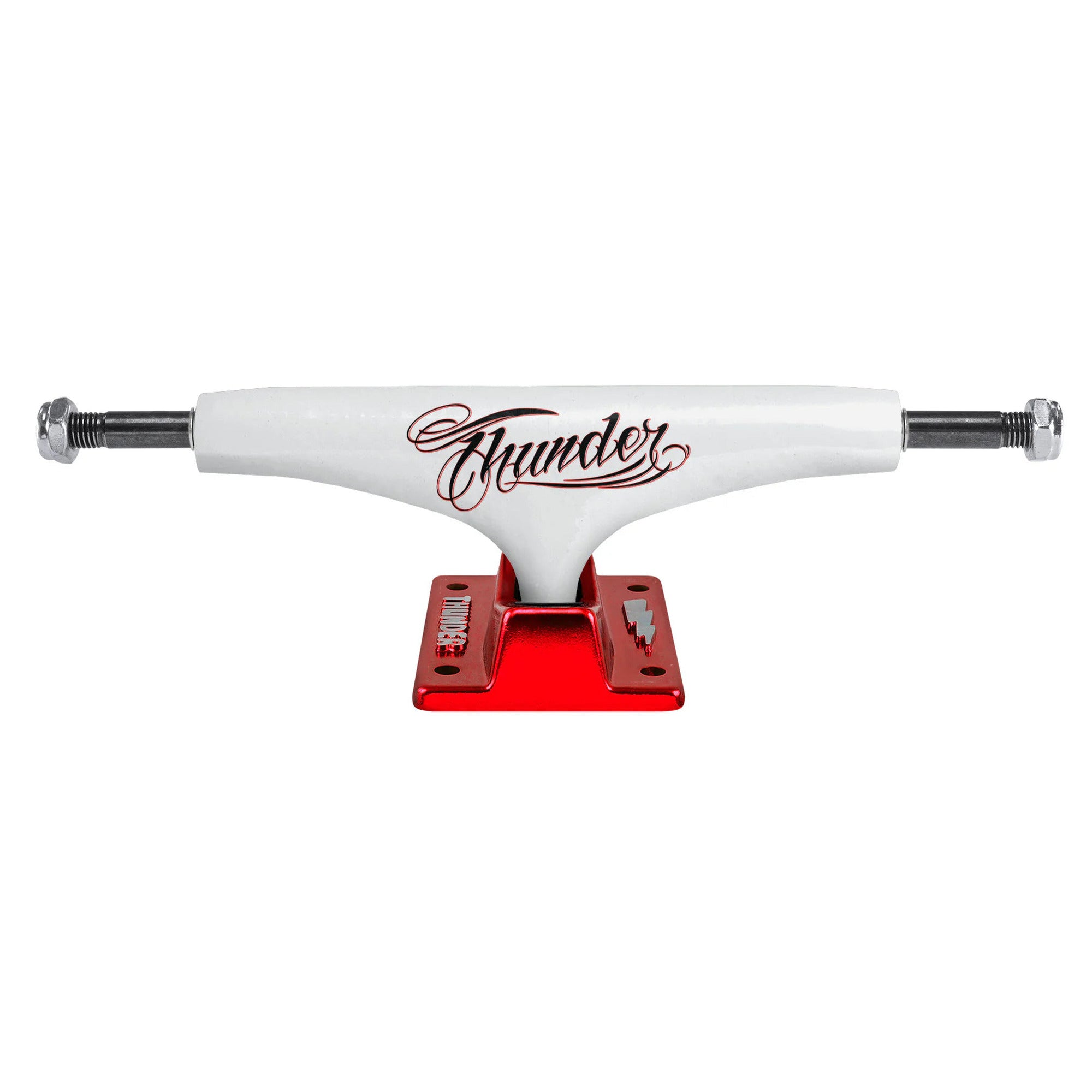 Thunder Flash Hollow Light 148 (8.25") White Red Skateboard Trucks