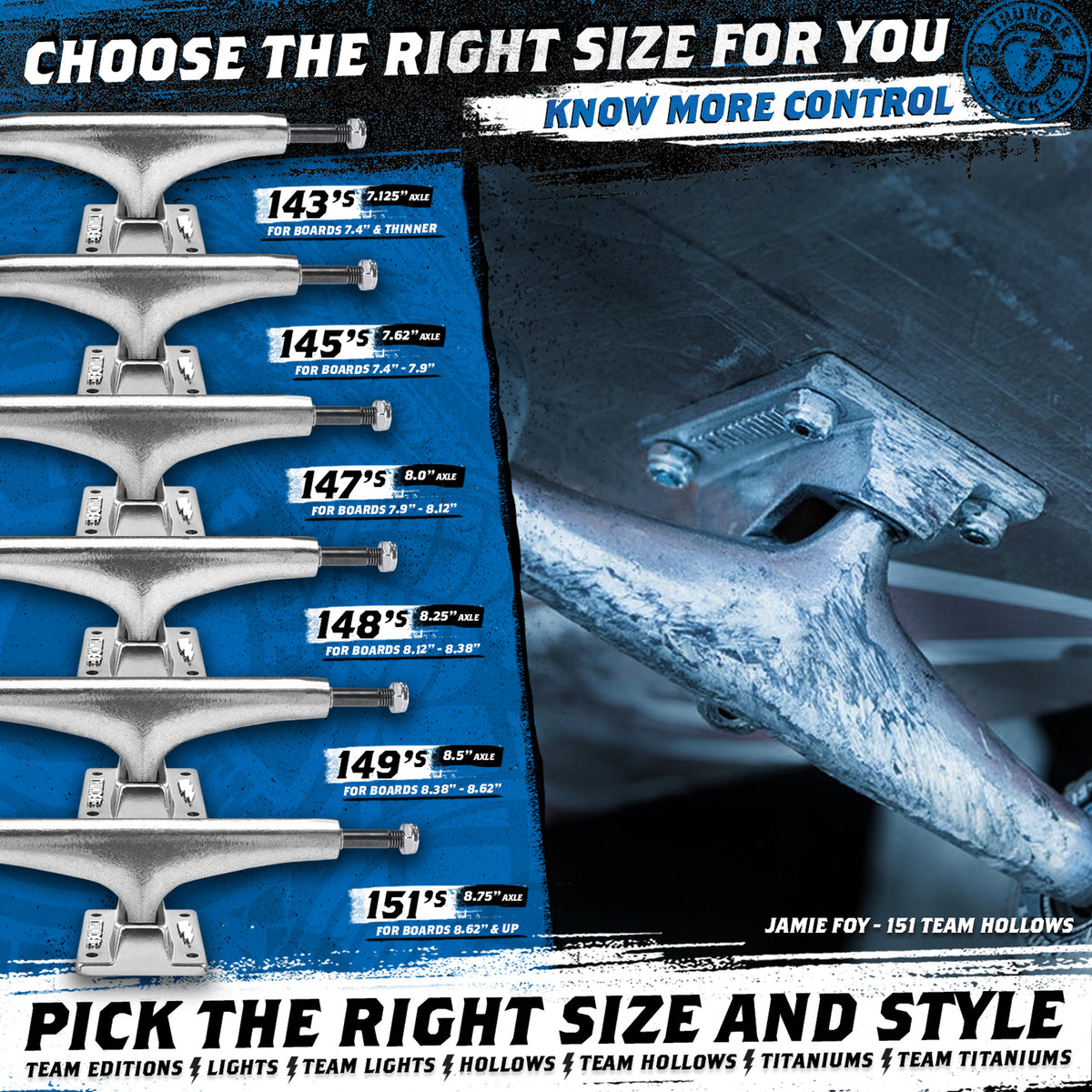 Thunder T-II Team Catalyst Re-Gen Silver/Green Skateboard Trucks