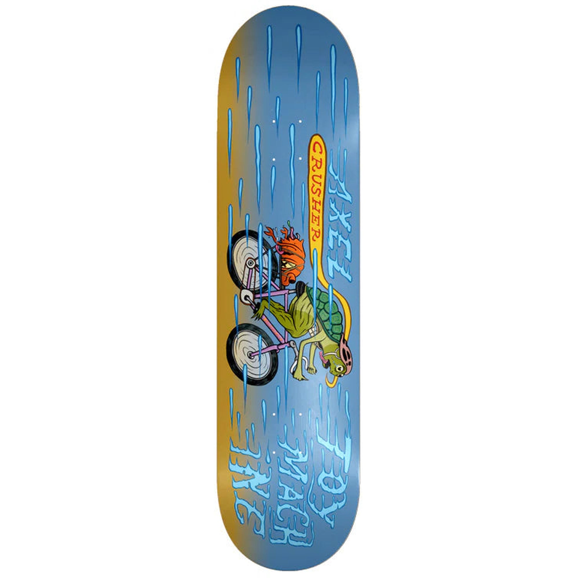 Toy Machine Axel Cruysberghs Cyclist 8.25" x 31.63" Blue Skateboard Deck
