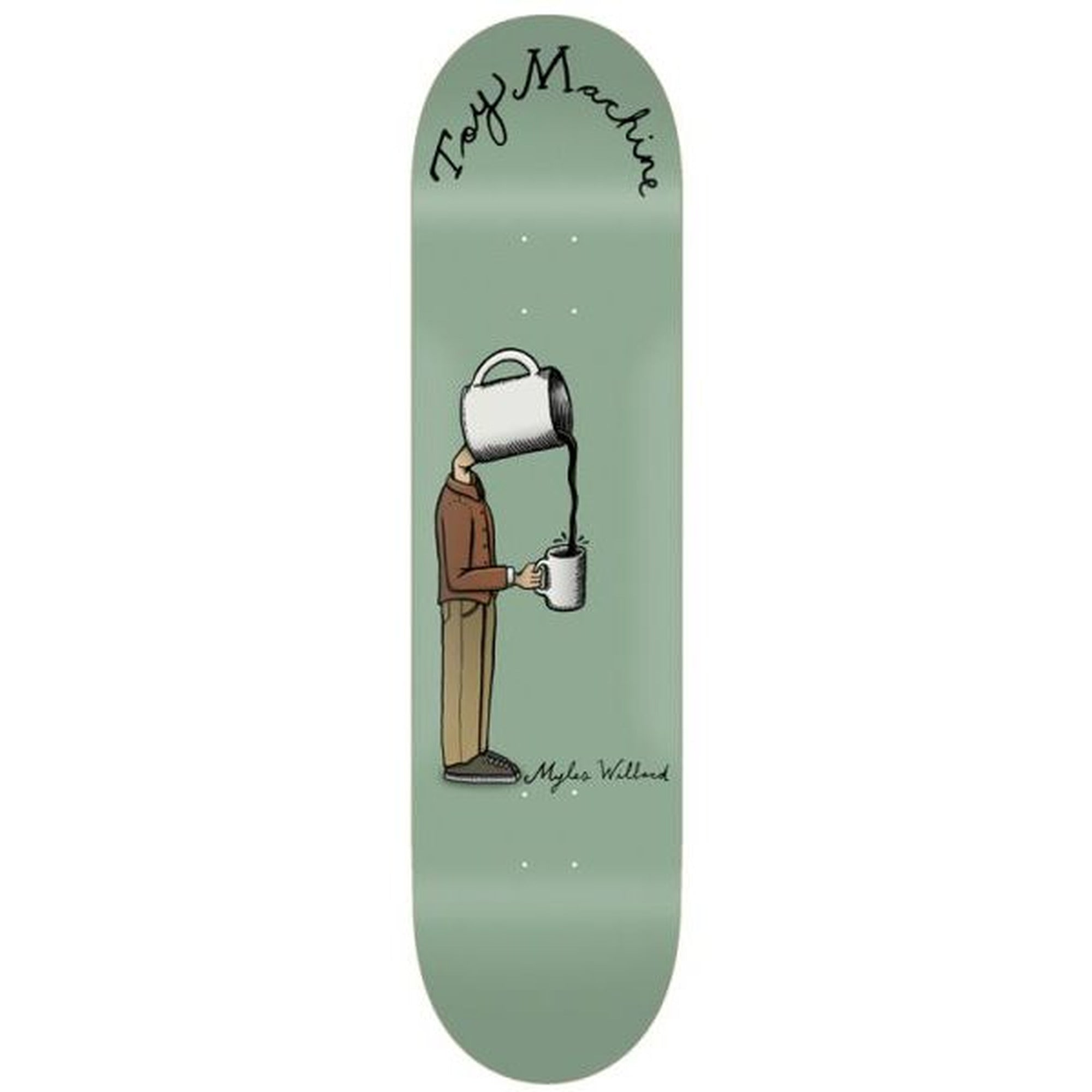 Toy Machine Willard Coffeehead 8.38" x 32.1" Green Skateboard Deck